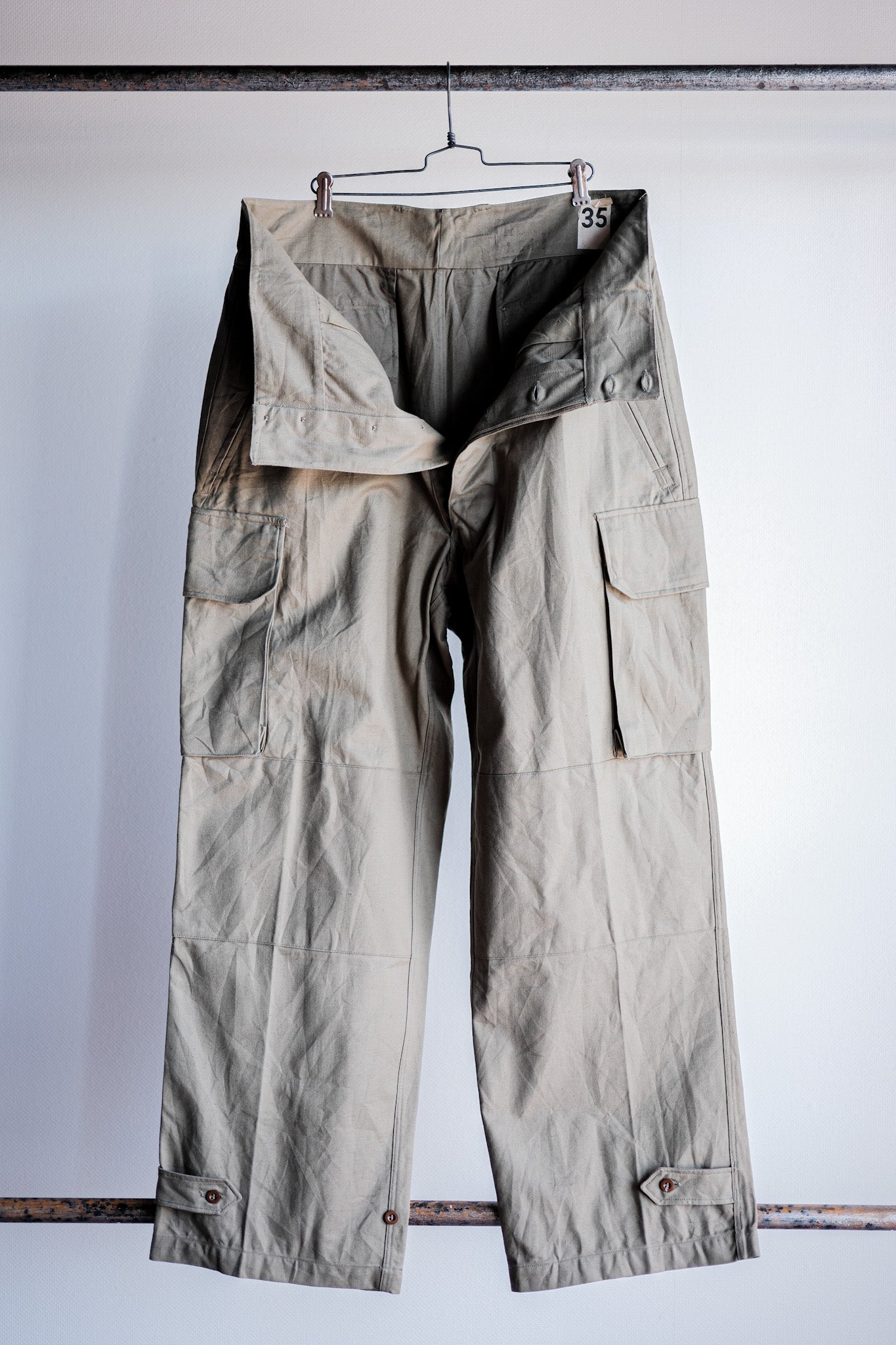 【~50's】French Army M47 Field Trousers Size.35 "Dead Stock"