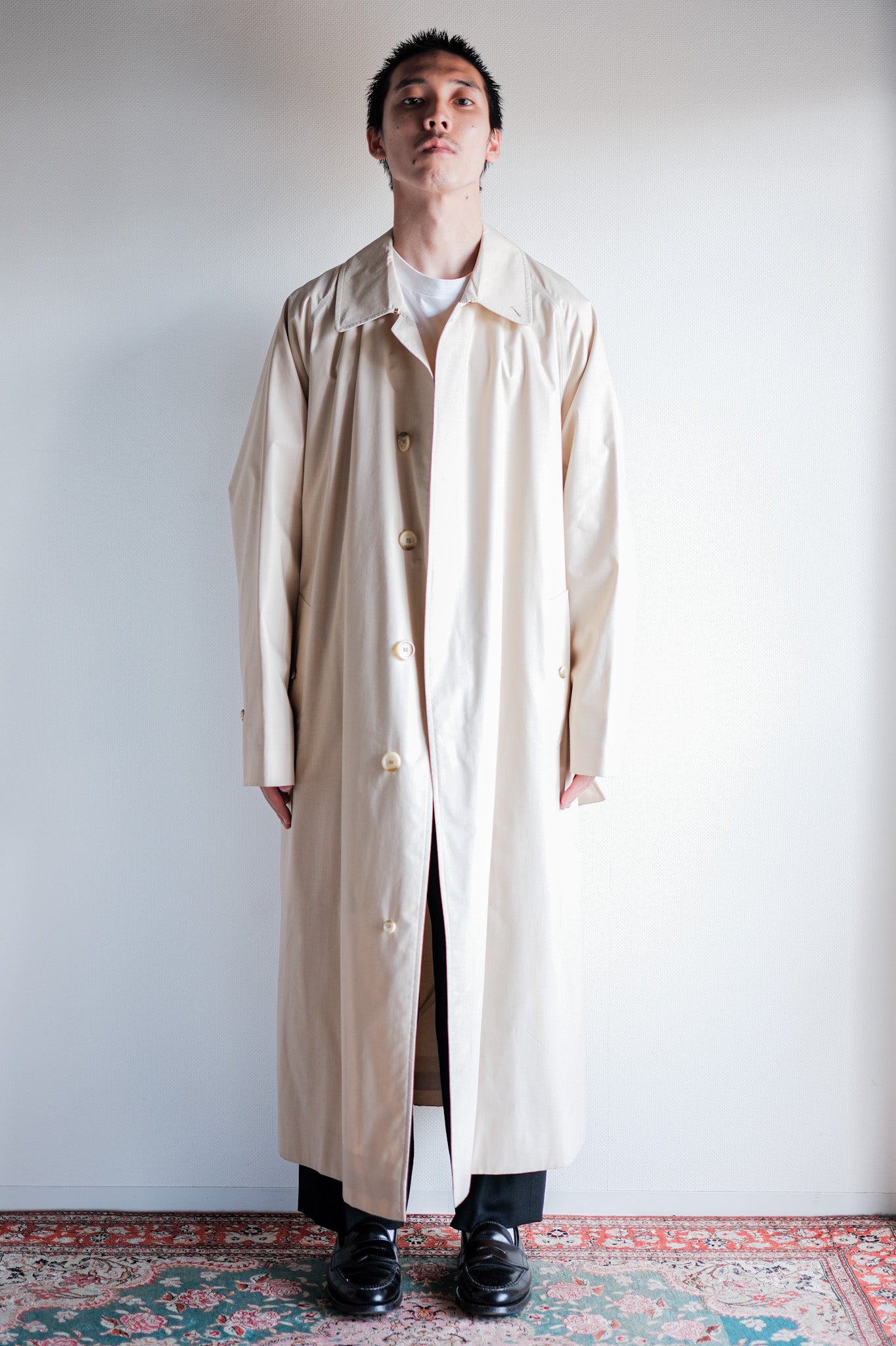 【~80's】Vintage Burberrys Single Raglan Balmacaan Belted Coat Size.50RL "MUSOU"