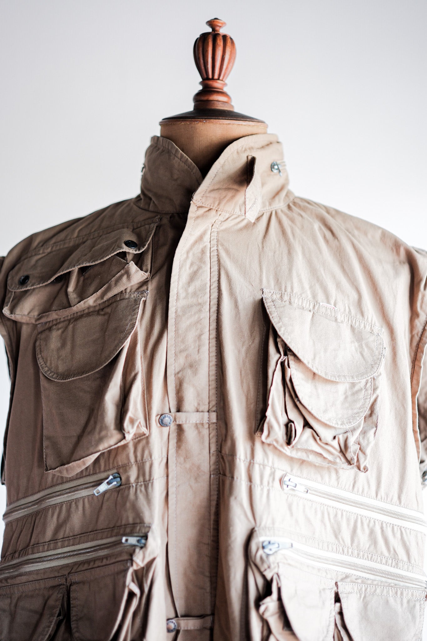 【~90's】Old Renoma Paris Multi Pocket Photographer Vest Size.48/50