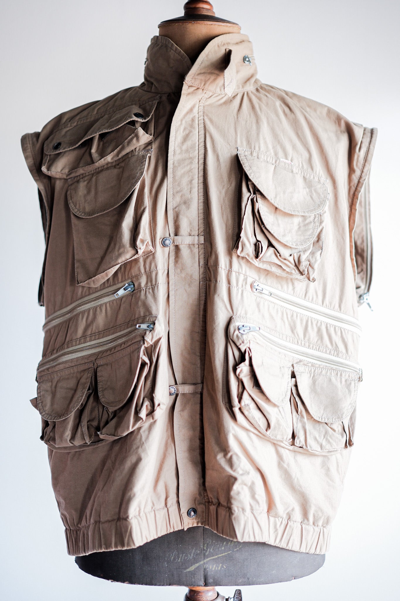 【~90's】Old Renoma Paris Multi Pocket Photographer Vest Size.48/50