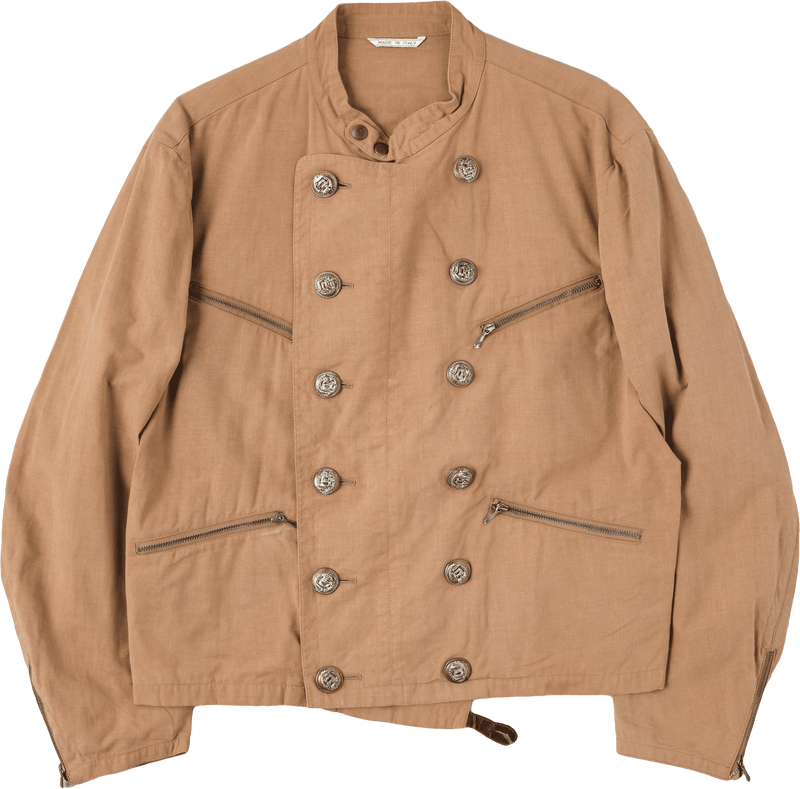 【~80's】Old Marithé François Girbaud Moment Due German Motorcycle Type Double Breasted Jacket