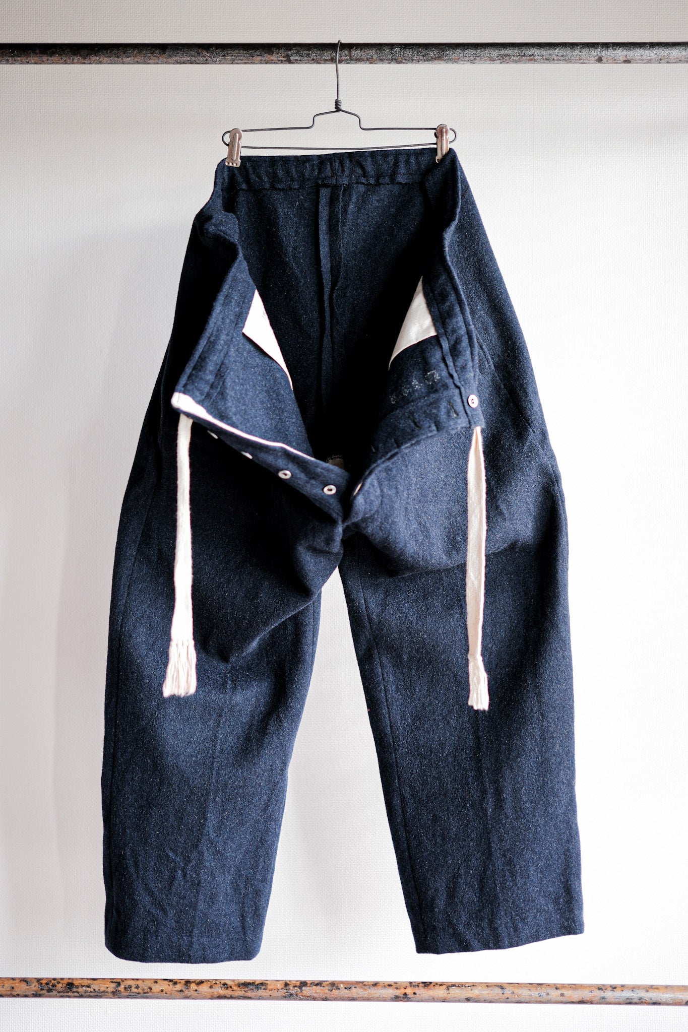 【~40's】French Army SSA Hospital Wool Trousers Size.1A