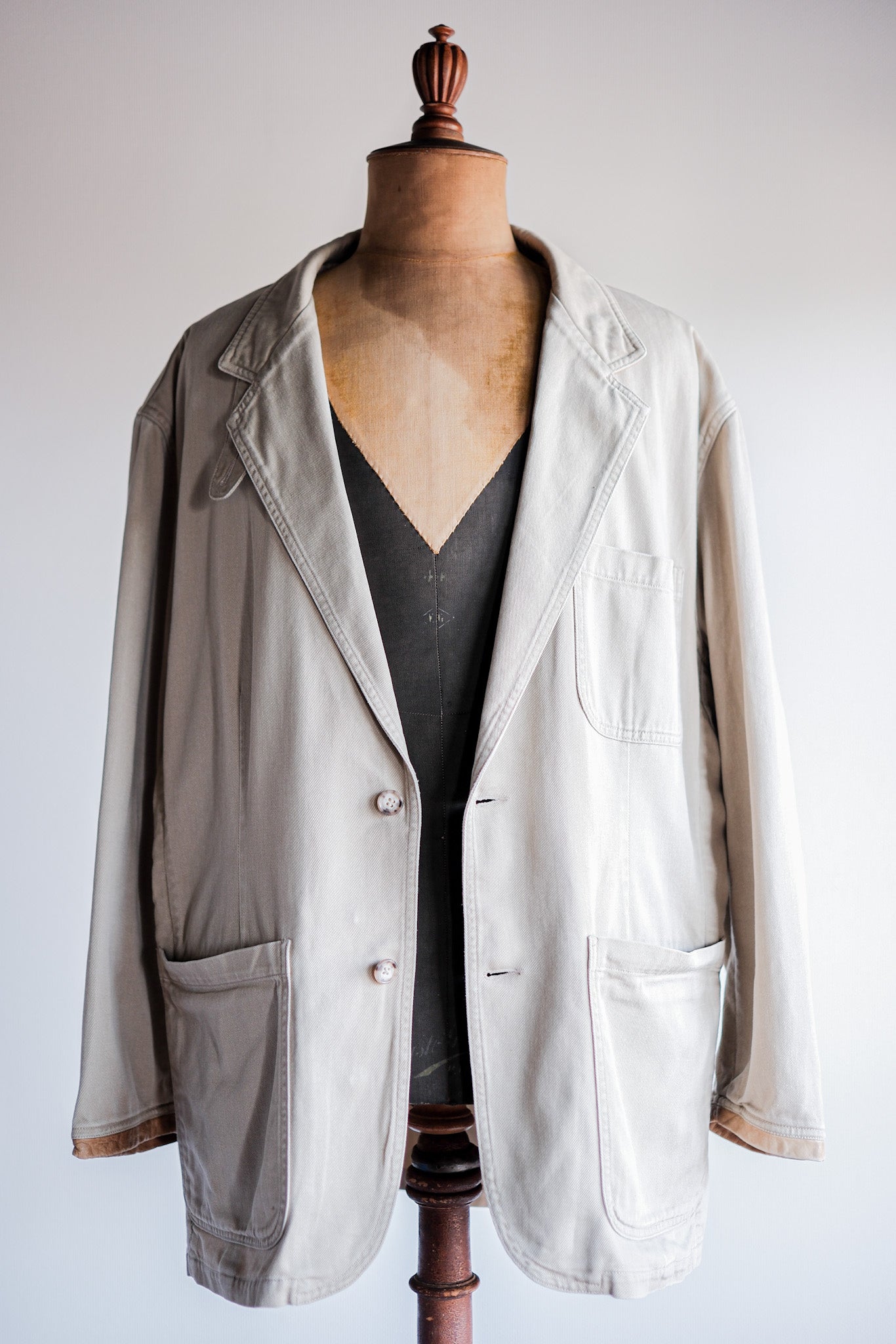 【~90's】Willis&Geiger Cotton Safari Jacket With Chin Strap Size.L