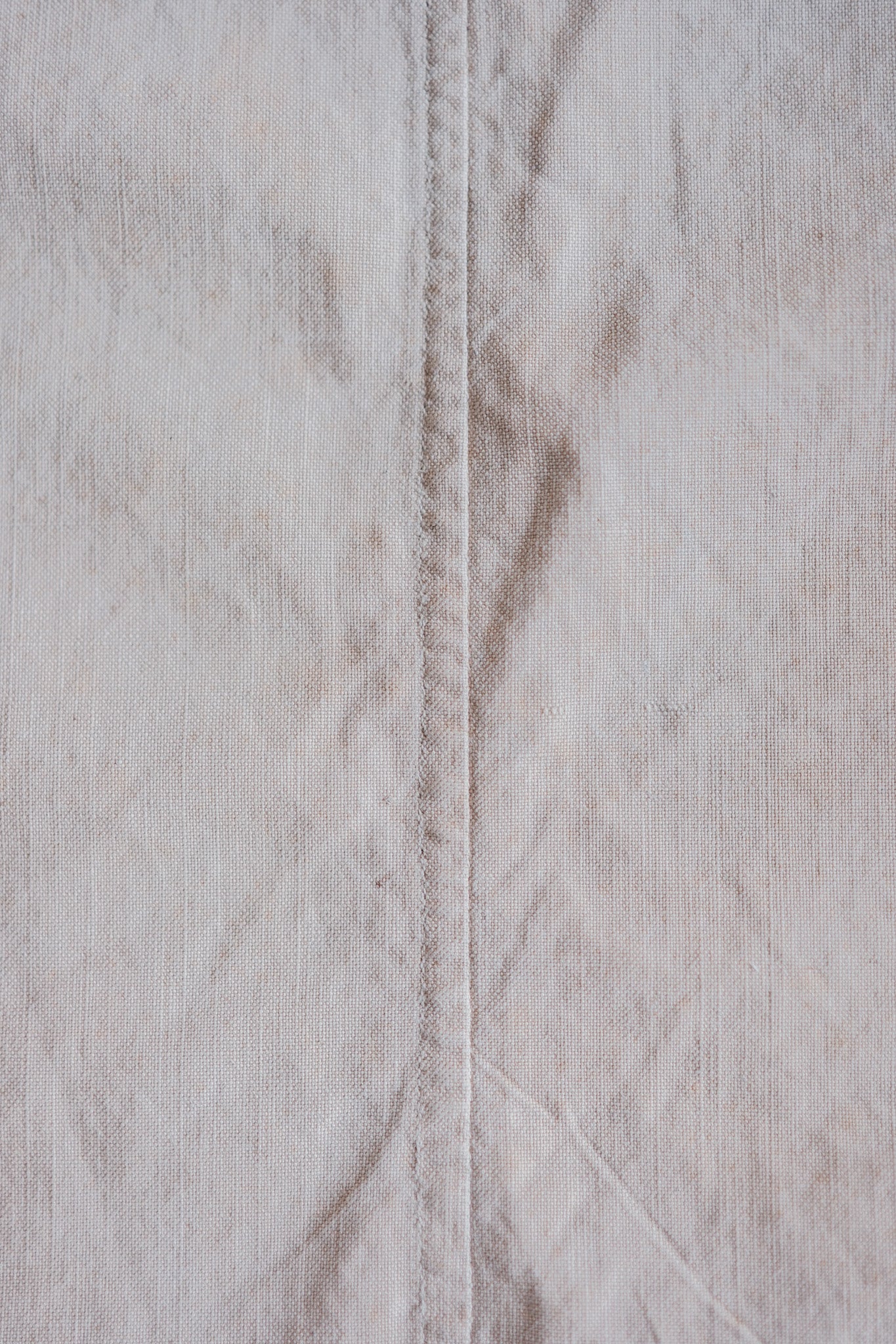 【~30's】French Vintage Salt & Pepper Cotton Work Gilet