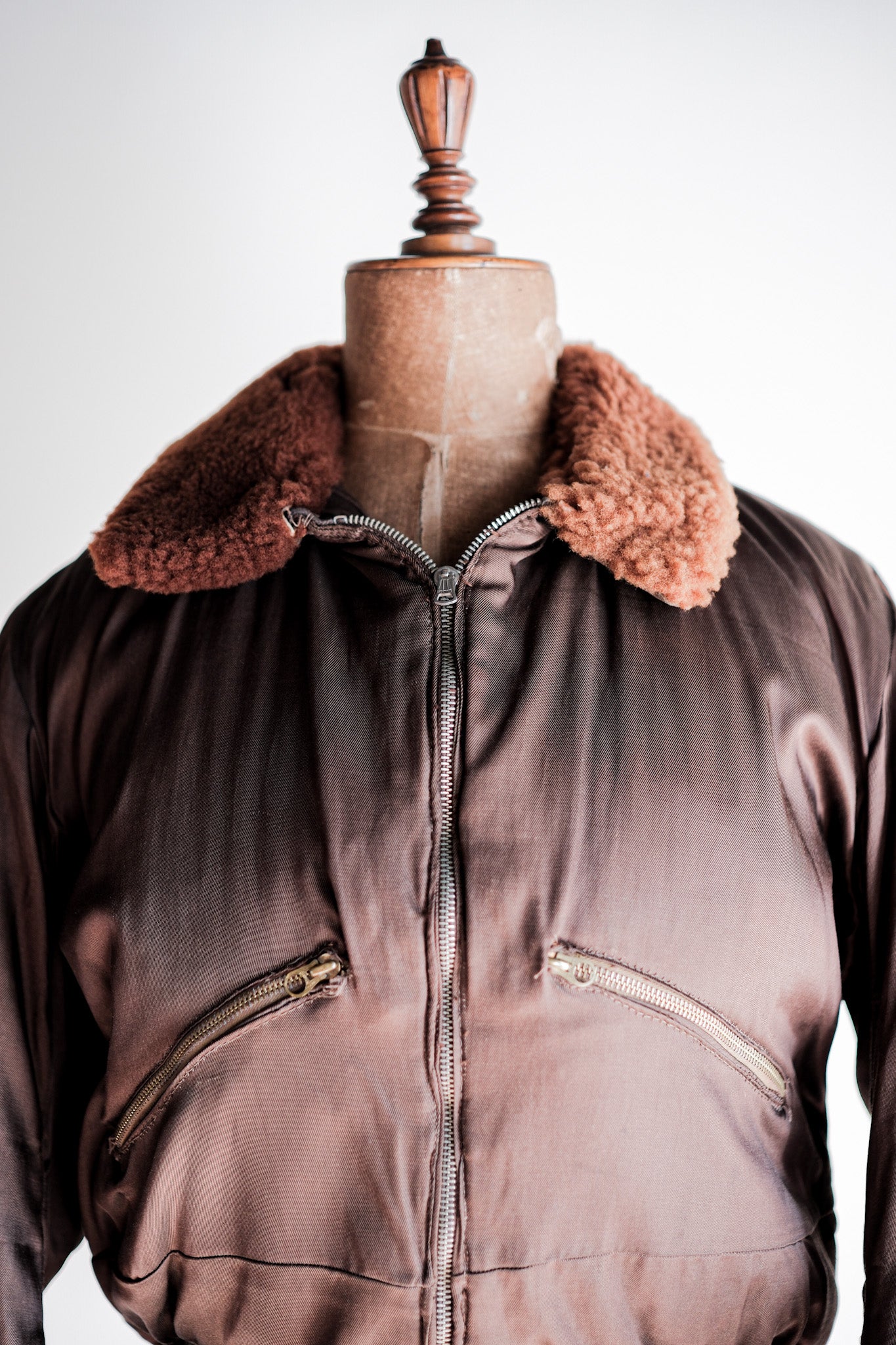 【~40’s】WW2 Royal Air Force Sidcot Suit Liner Jacket Size.3