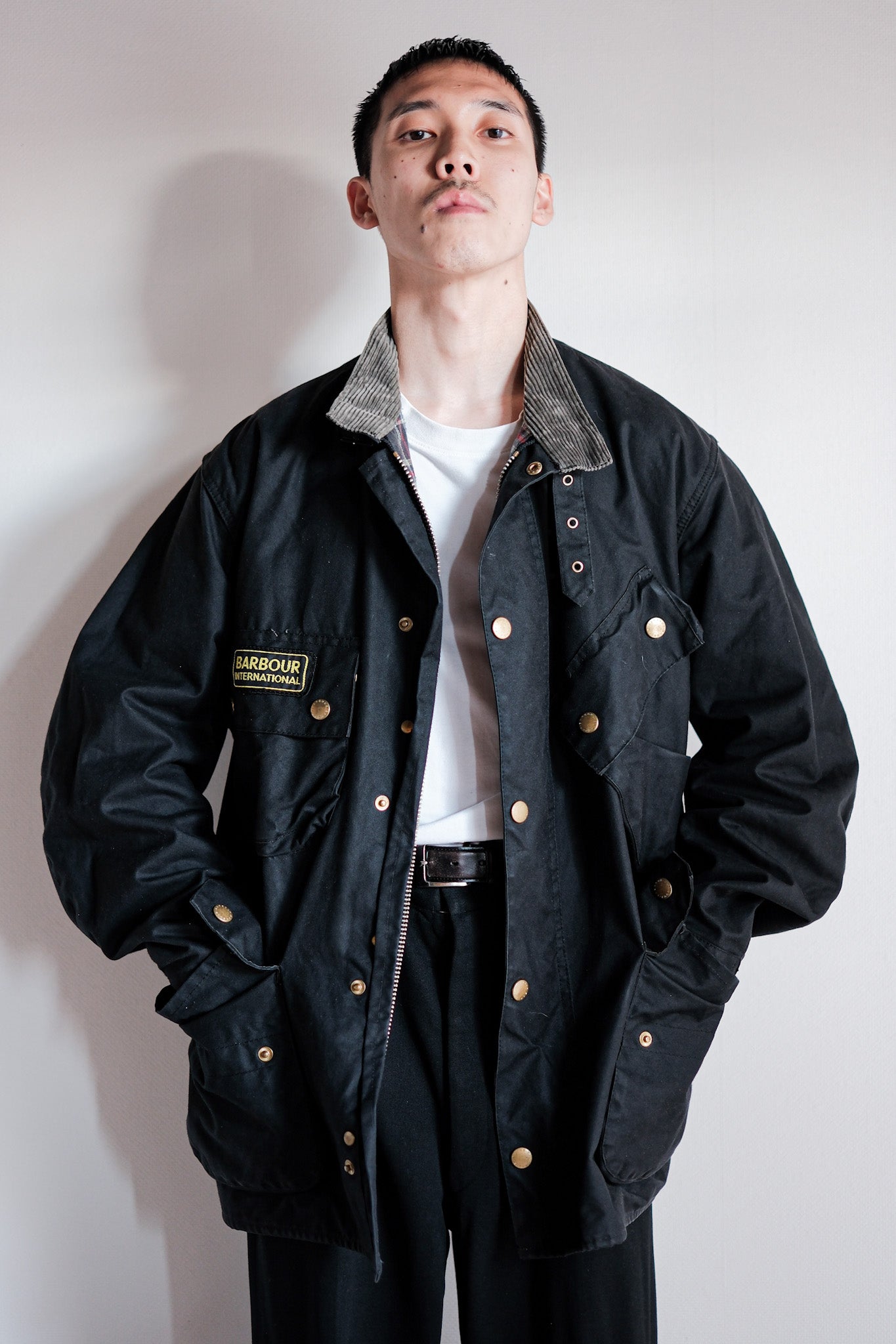 【~90's】Vintage Barbour "INTERNATIONAL SUIT" 3 Crest Size.44
