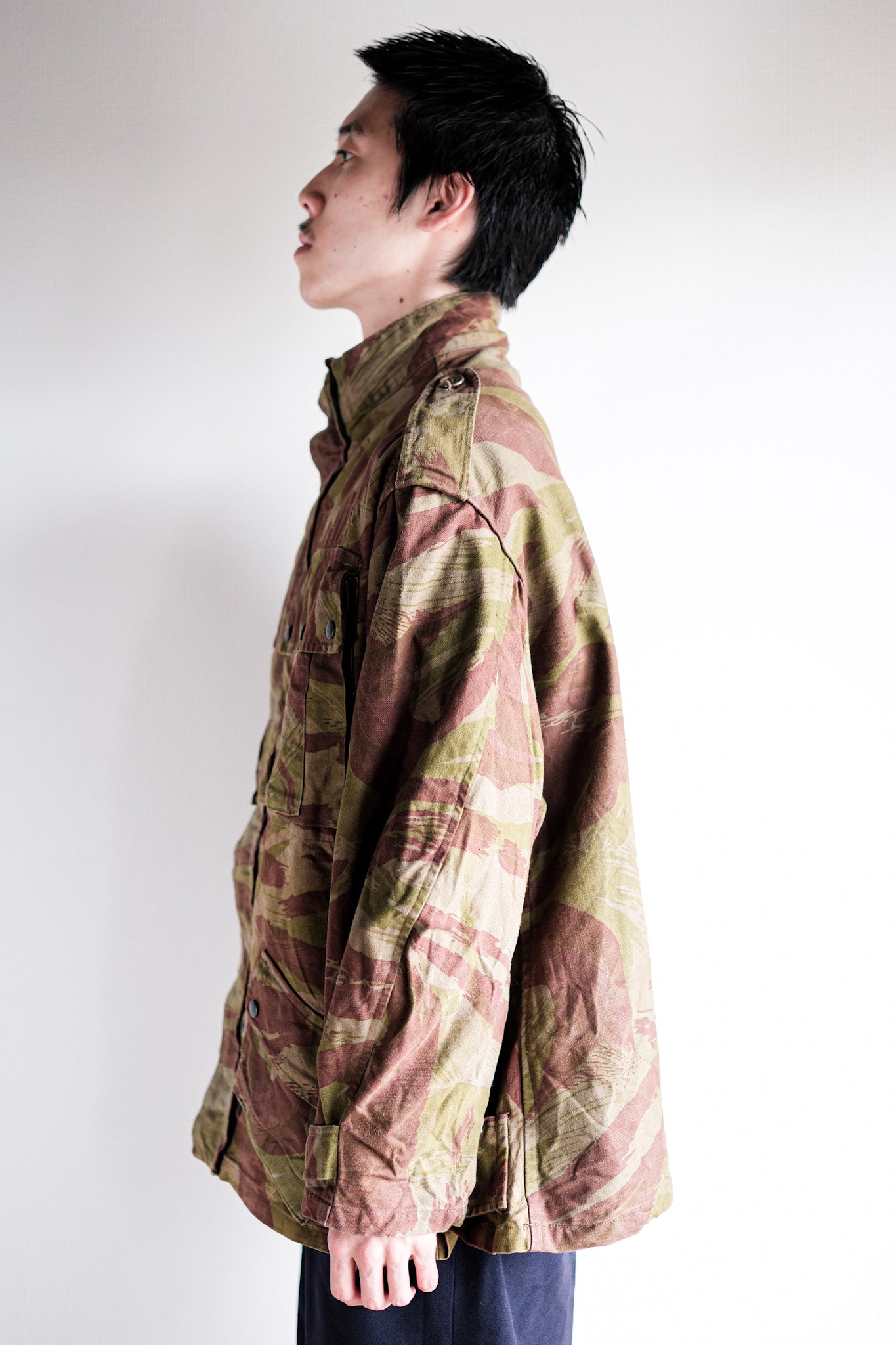 【~50's】French Army TAP47/52 Lizard Camouflage Paratrooper Jacket