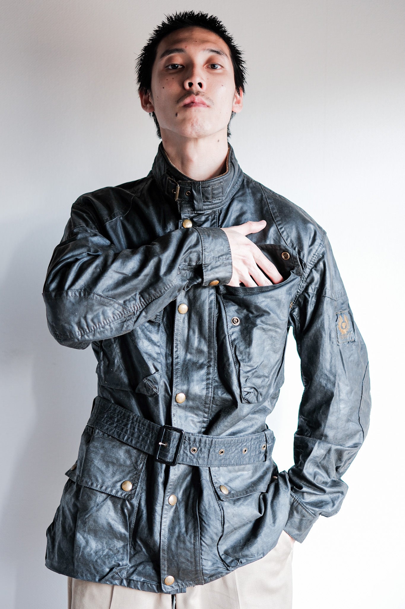 【~60's】Vintage Belstaff Waxed Jacket Size.38 "TRIALMASTER"