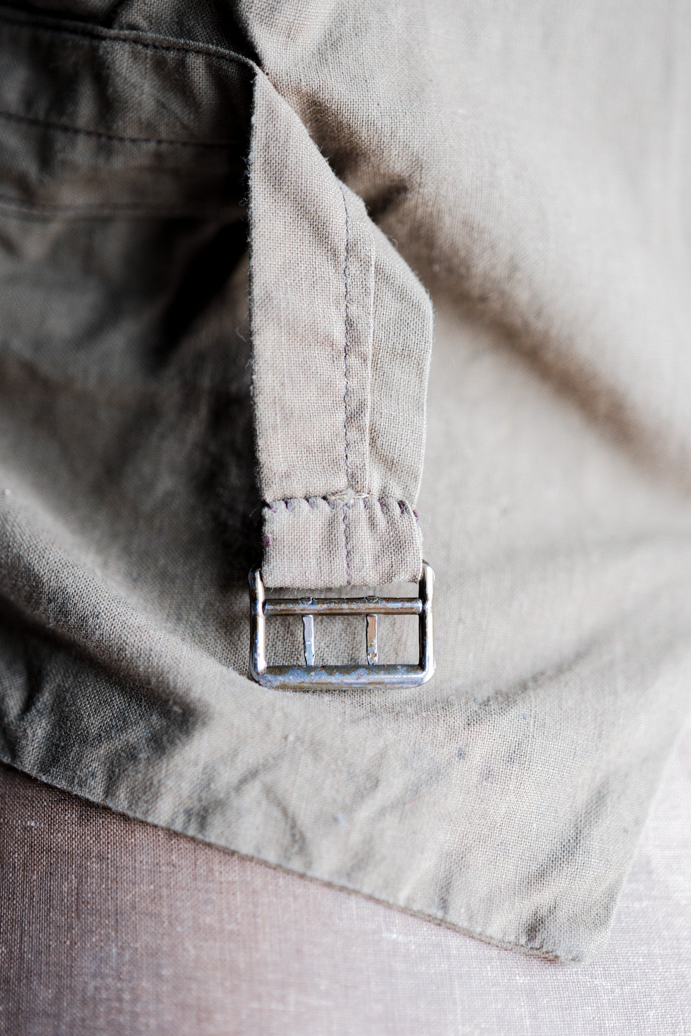 【~40's】French Vintage Brown Mix Wool Hunting Gilet