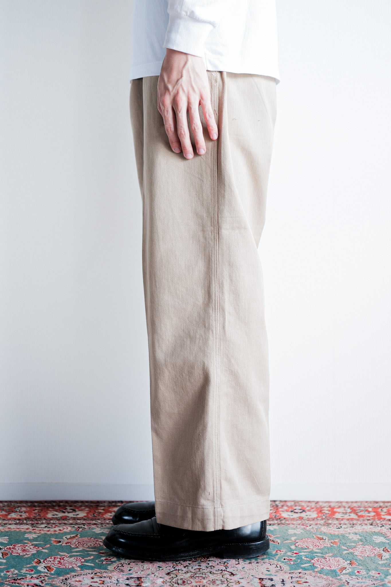 【~60's】French Army M52 Chino Trousers Size.23