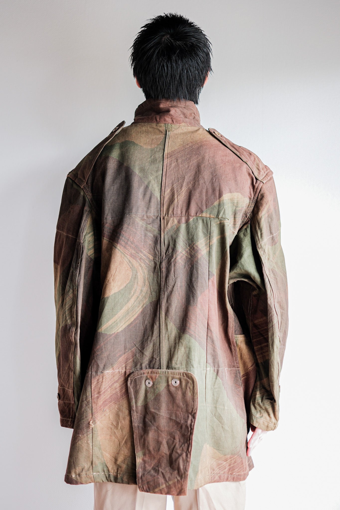【~50's】British Army Airborne Troops Brushstroke Camouflage Denison Smock Size.3 "SAS"