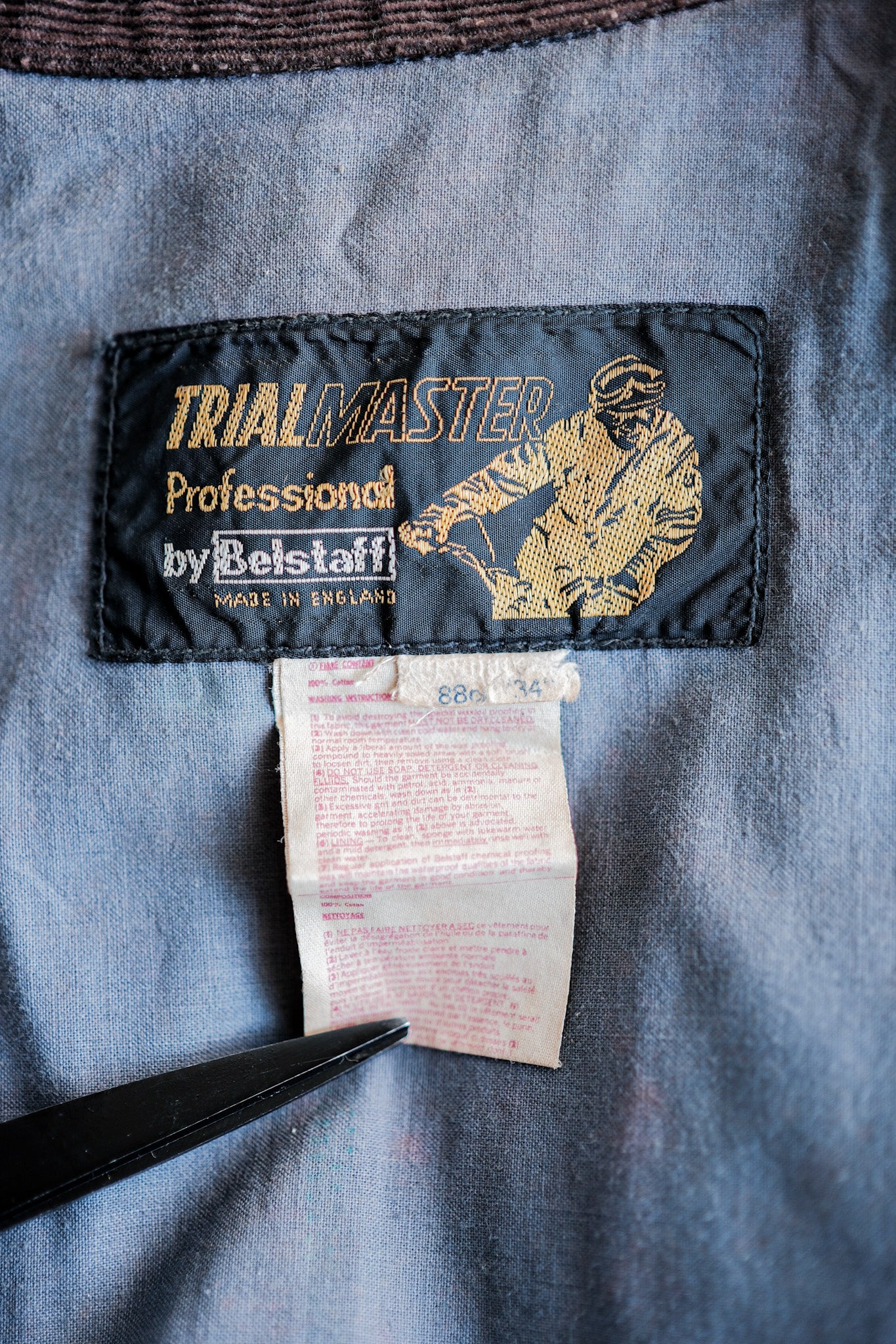 【~60's】Vintage Belstaff Waxed Jacket Size.34 "TRIALMASTER"