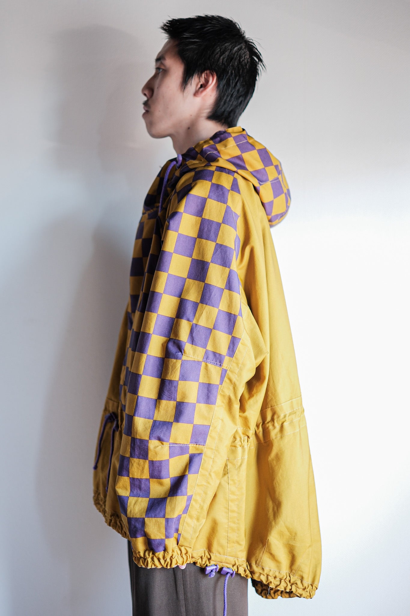 【~80's】German Vintage Checkerboard Anorak Parka