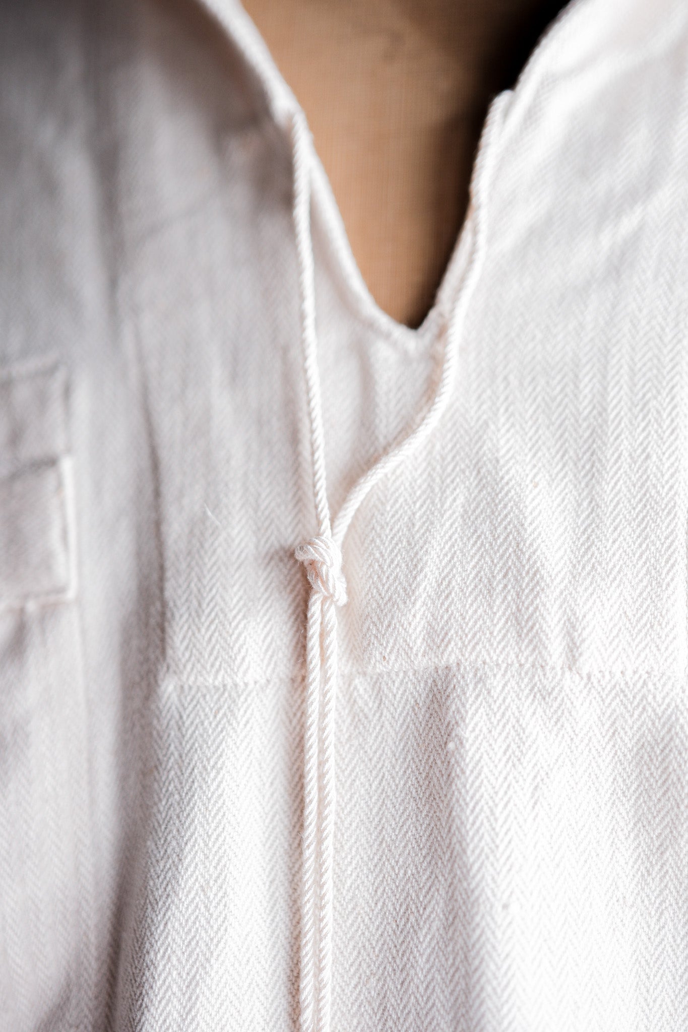 【~40's】German Navy Drillich HBT Linen Sailor Smock "KM"