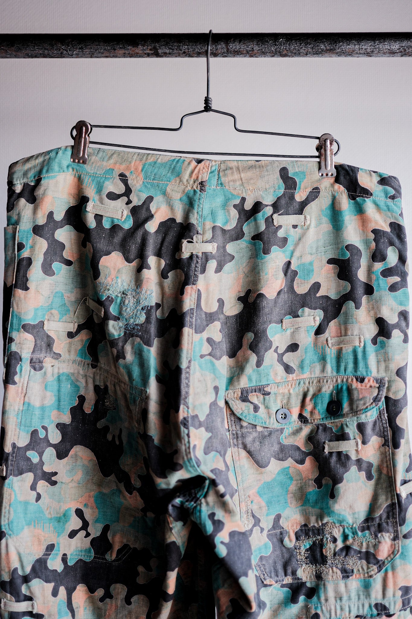 【~50's】Czechoslovakian Army Dubaky Camouflage Reversible Trousers