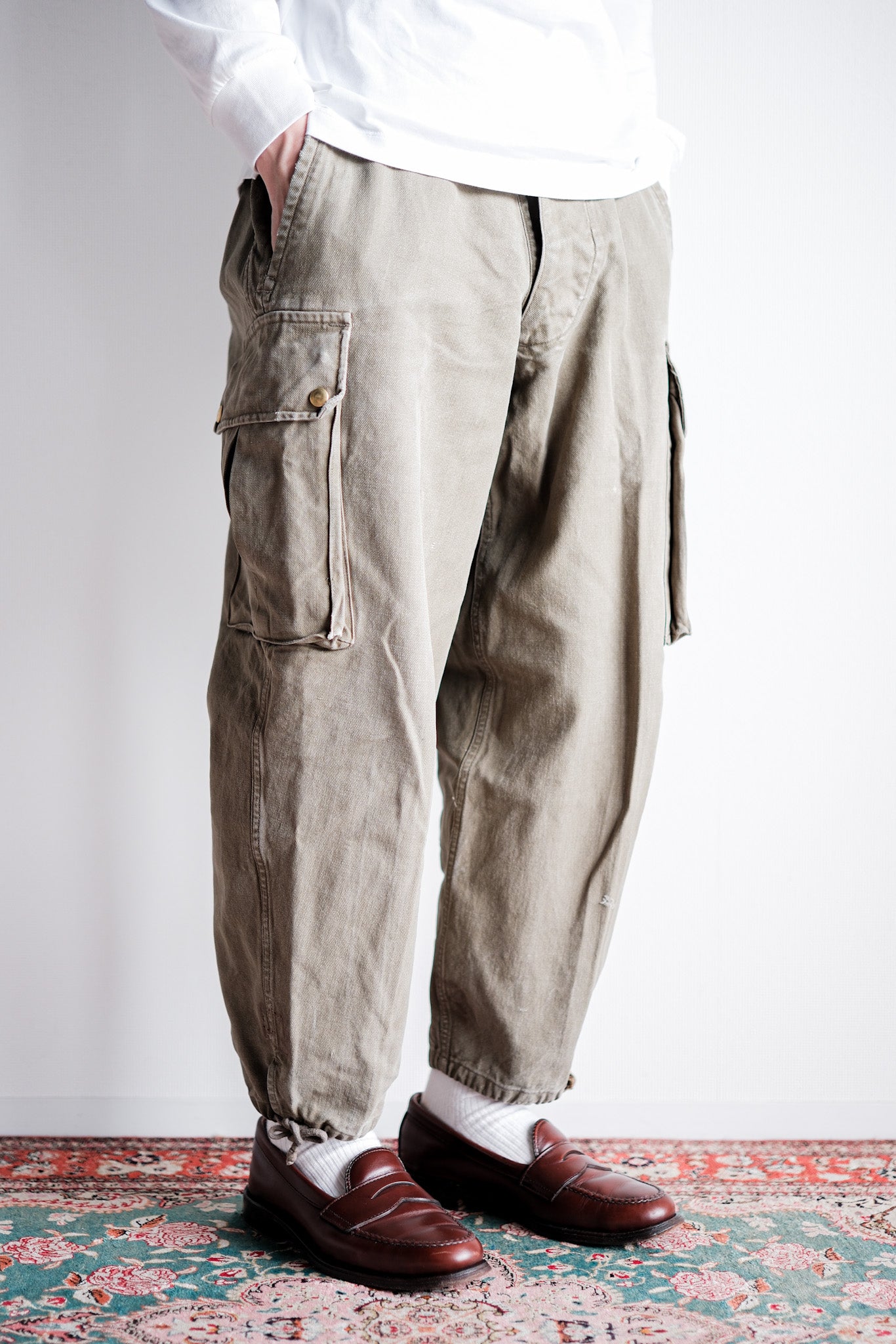 【~40's】French Army TAP47 Paratrooper Trousers "1st Type"