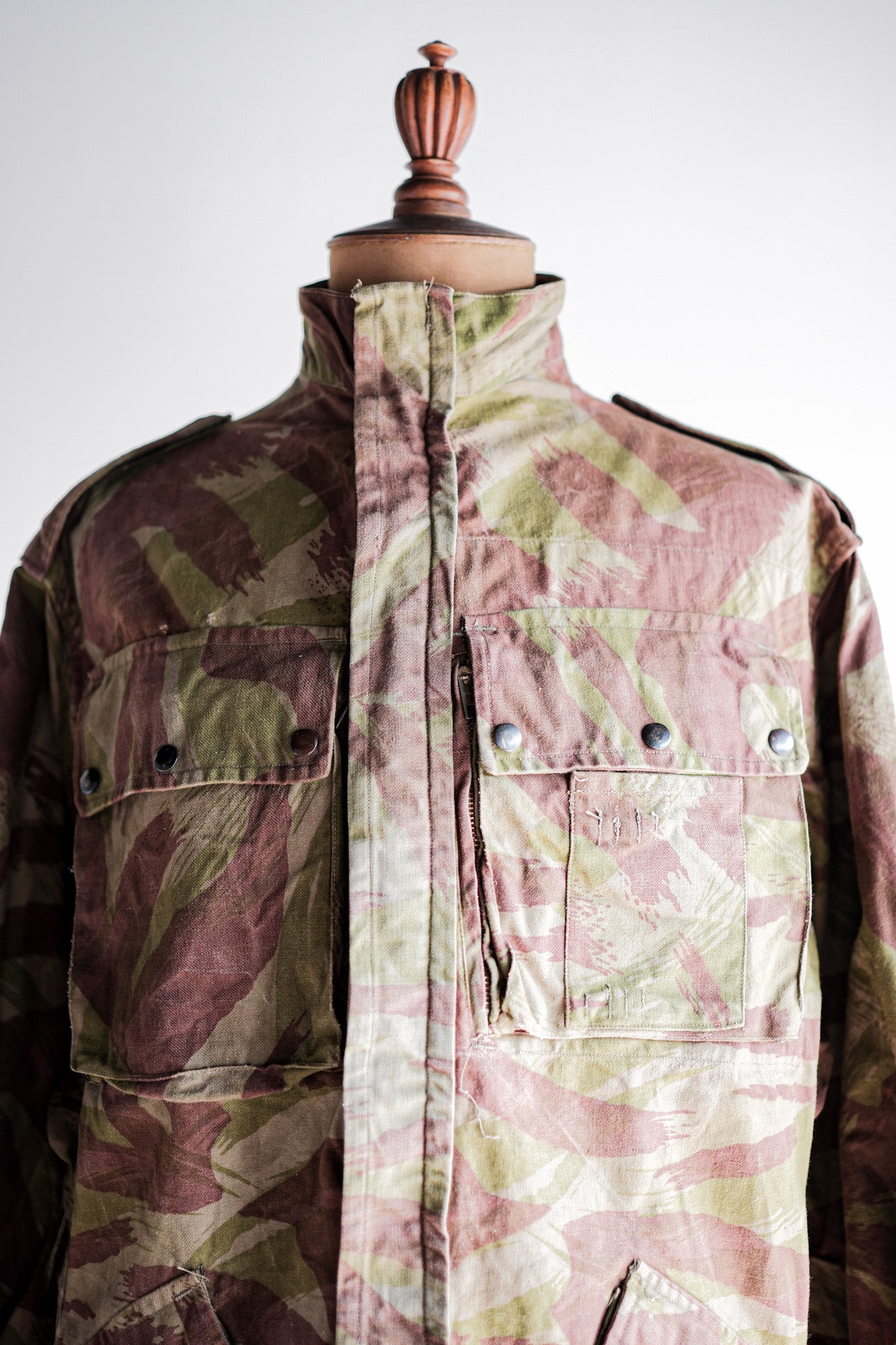 【~50's】French Army TAP47/52 Lizard Camouflage Paratrooper Jacket