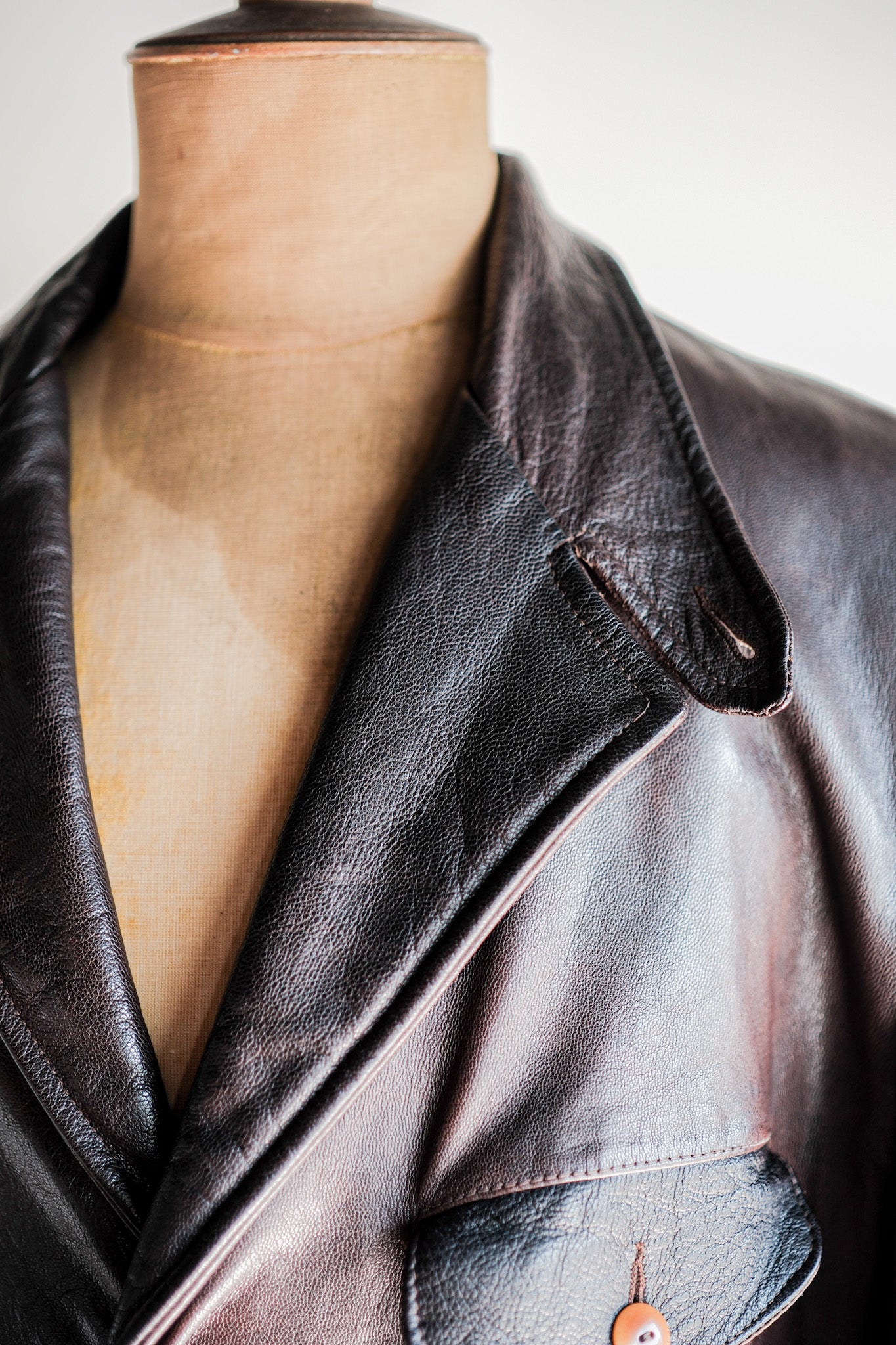 【~80’s】Old C.P.Company Leather Jacket Size.48