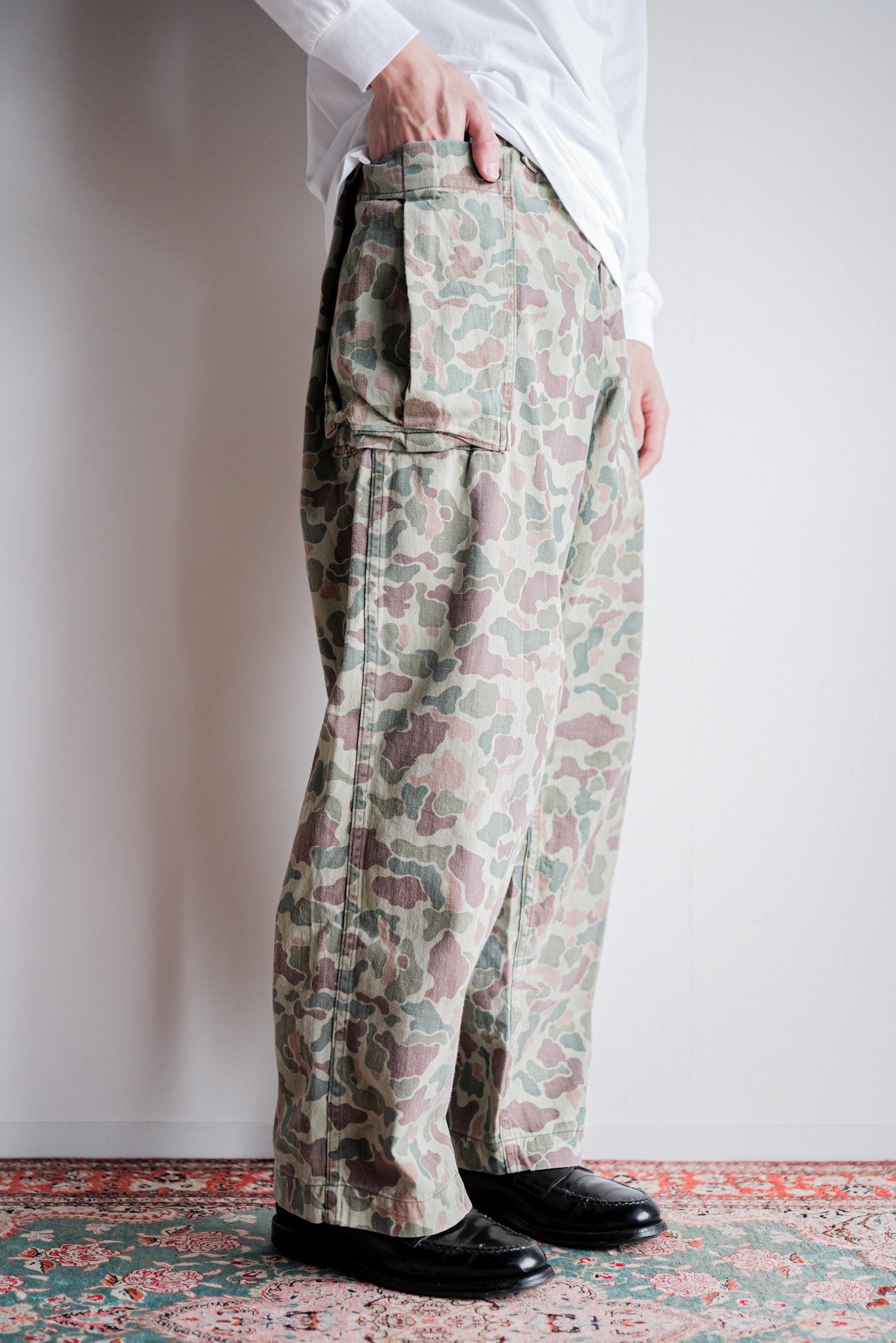 【~50's】Dutch Army Frogskin Camouflage Field Trousers Size.46