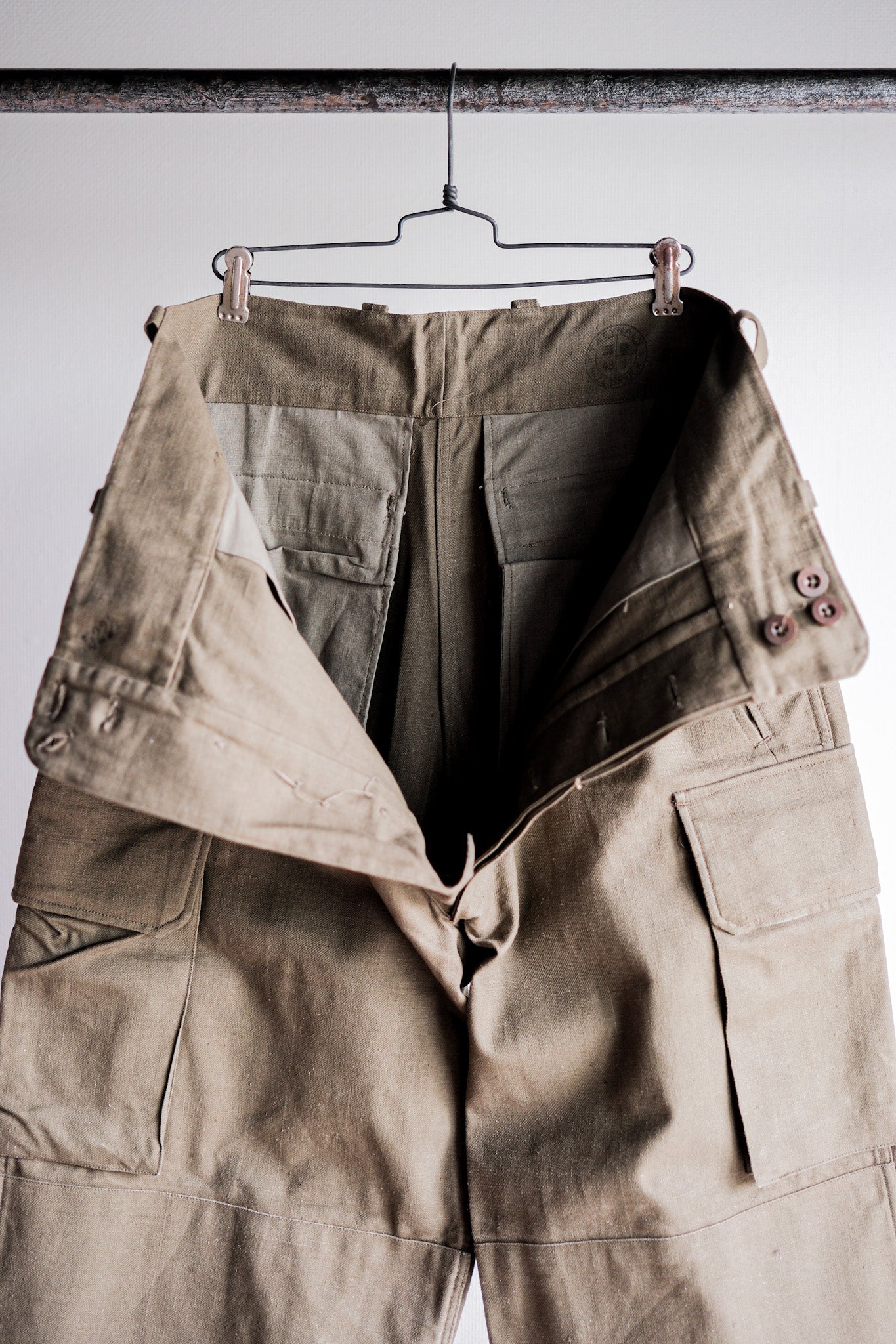 【~40's】French Army M47 Field Trousers Size.84M "1st Type" "Dead Stock"