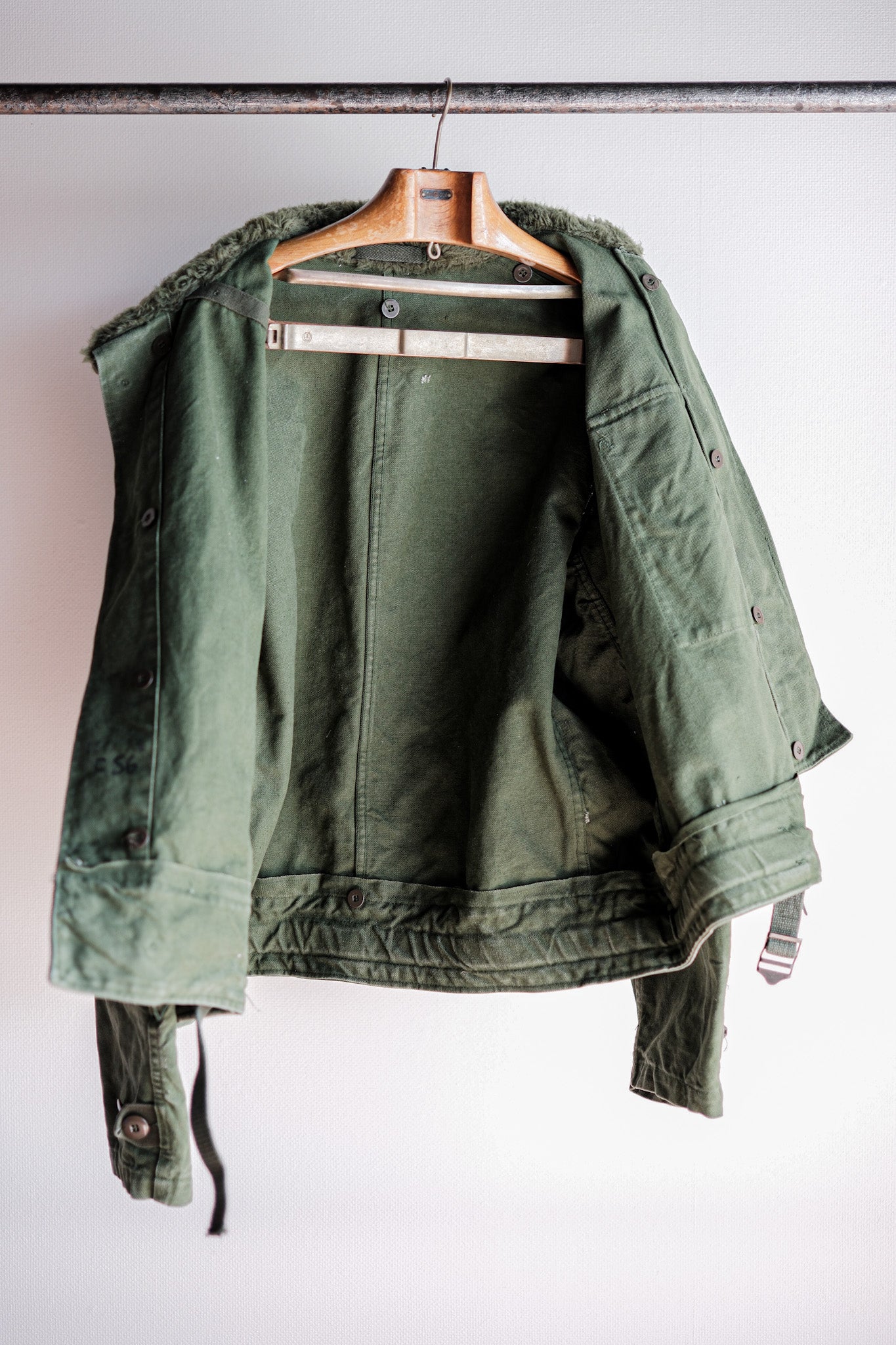 【~60's】Swedish Army Dispatch Rider Motorcycle Jacket Size.C56