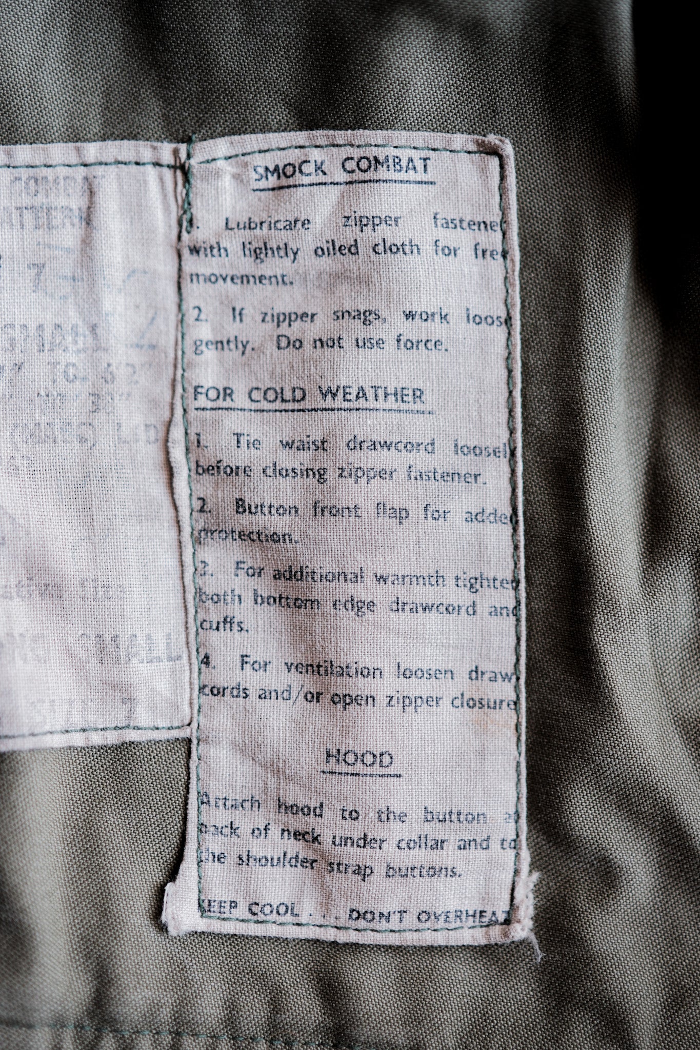 【~60's】British Army 1960 Pattern Combat Smock Size.7