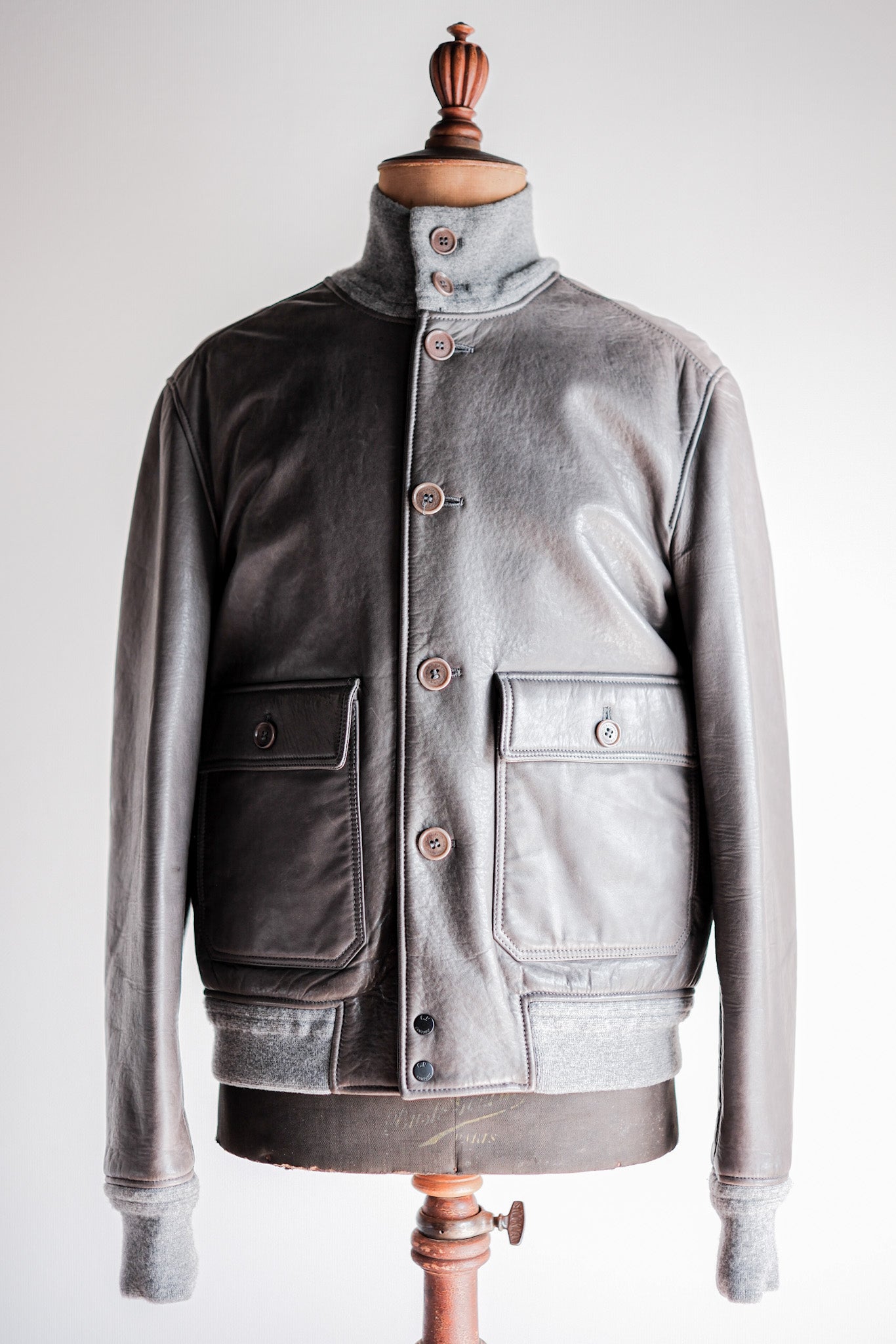 08AW】Old C.P.Company Leather Jacket Size.50 