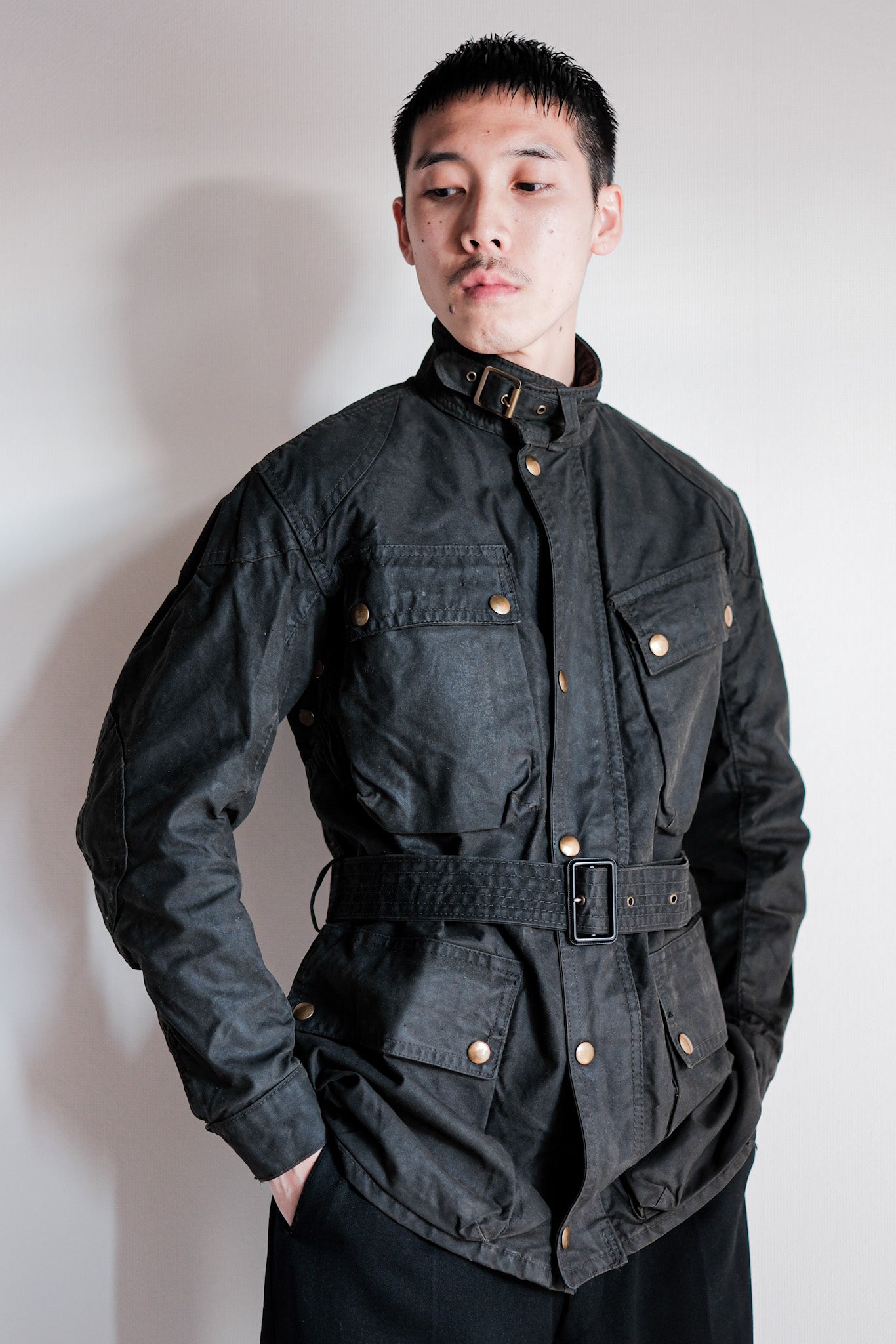 【~60's】Vintage Belstaff Waxed Jacket Size.34 "TRIALMASTER"