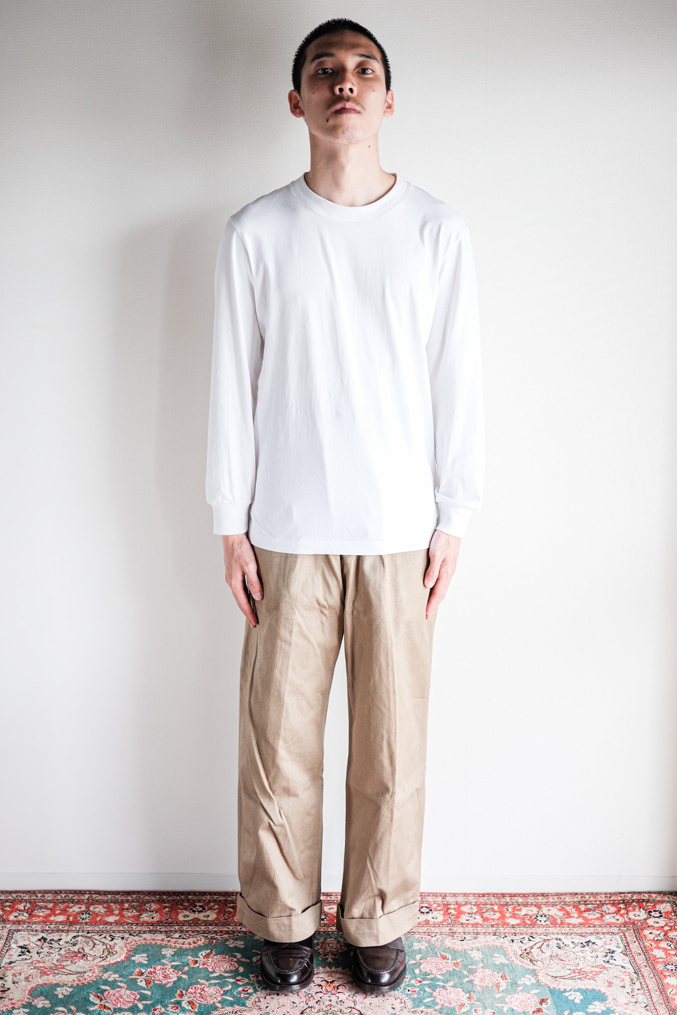 【~60's】French Army M52 Chino Trousers Size.22 "Dead Stock"