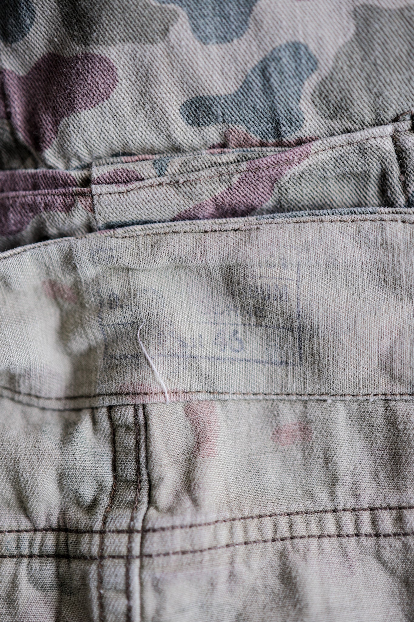 【~50's】Dutch Army Frogskin Camouflage Field Trousers Size.46