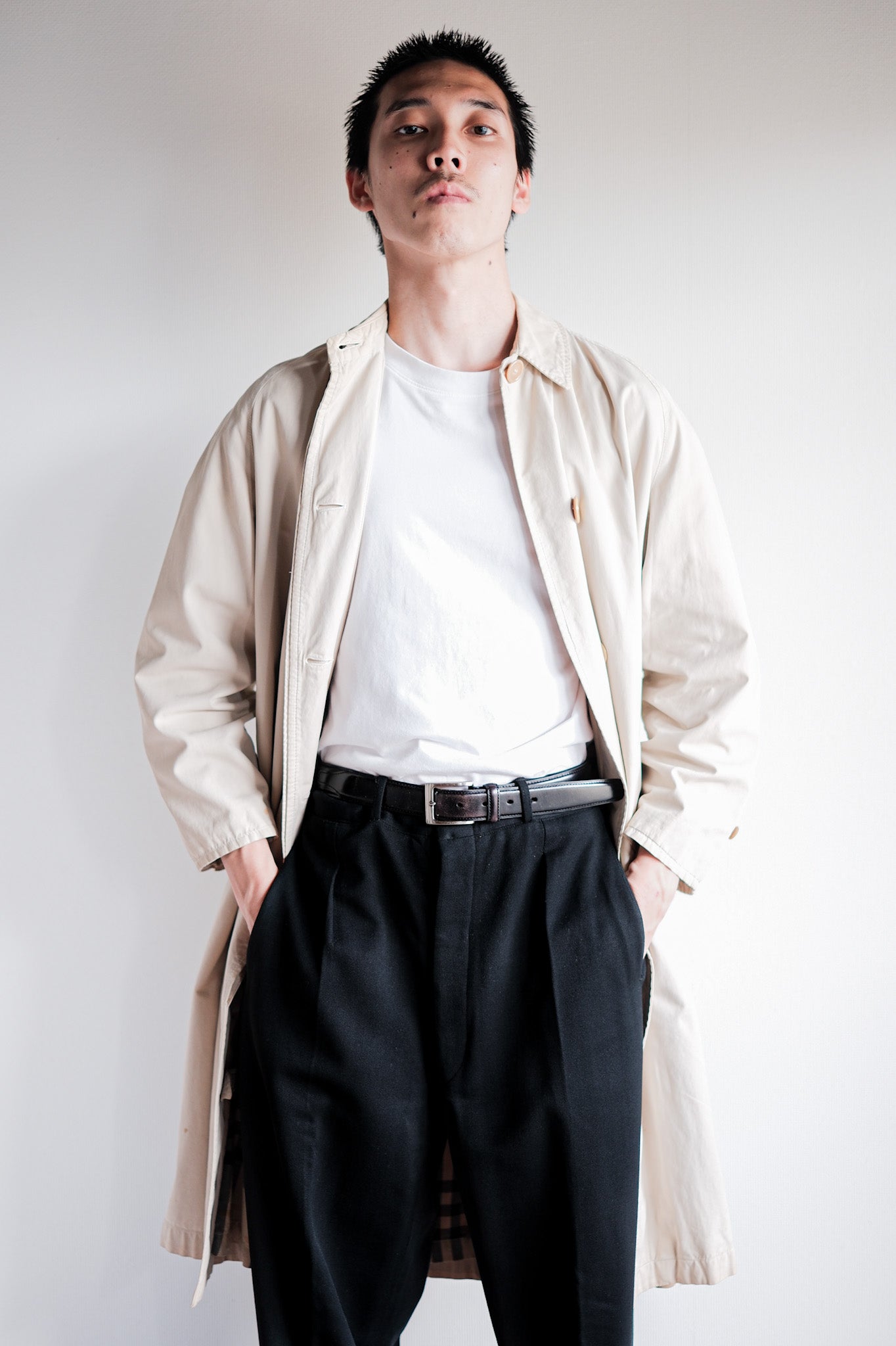 【~50's】Vintage Burberrys Single Raglan Balmacaan Coat C100 for Ladies "Made in France"