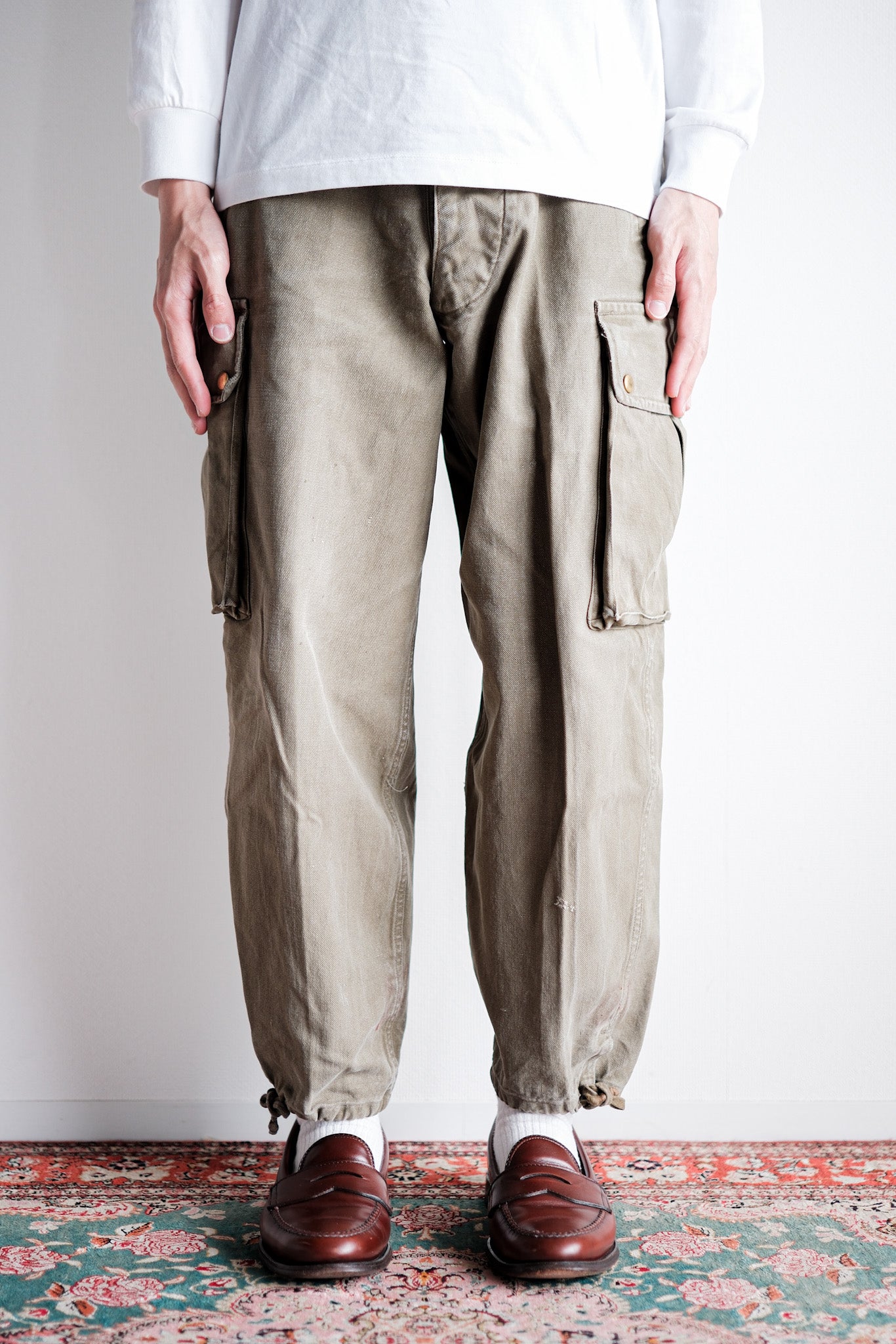 【~40's】French Army TAP47 Paratrooper Trousers "1st Type"