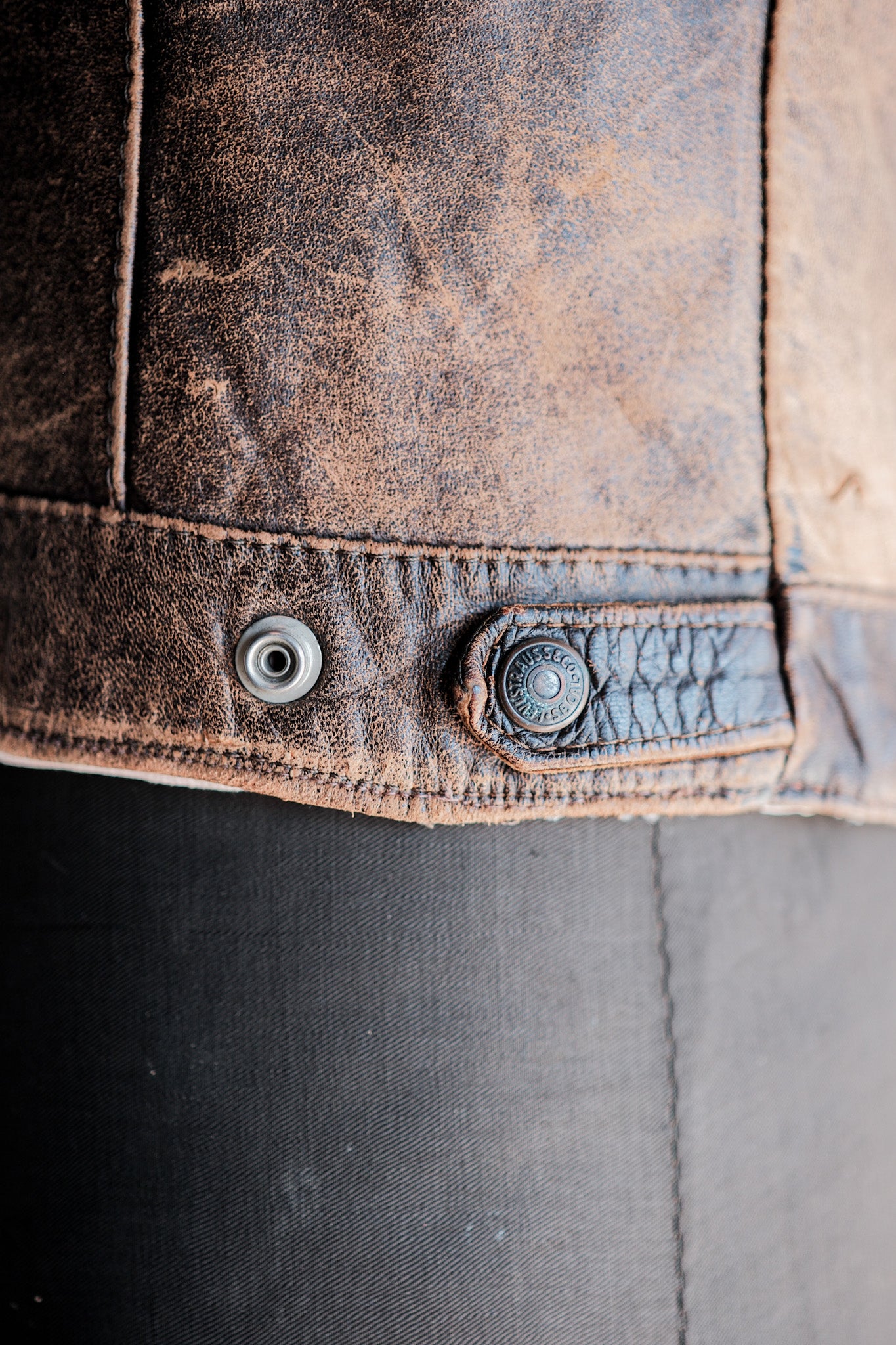 【~50’s】Vintage Levi’s Leather Jacket "Short Horn"