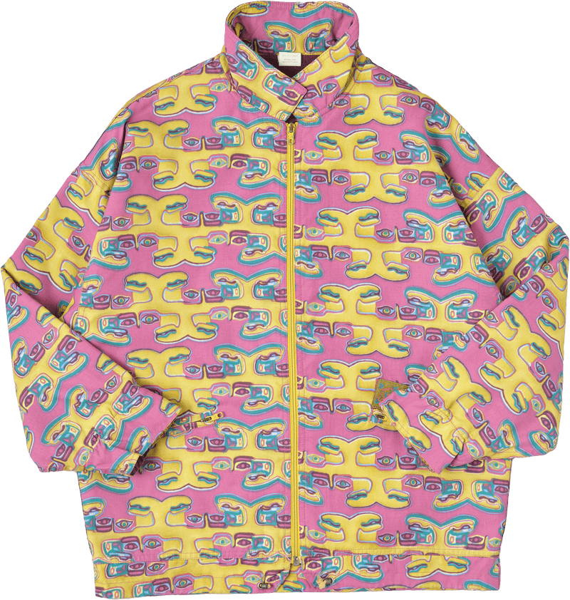 【~90’s】Old OXBOW Polyamide Patterned Wind Coat Size.S