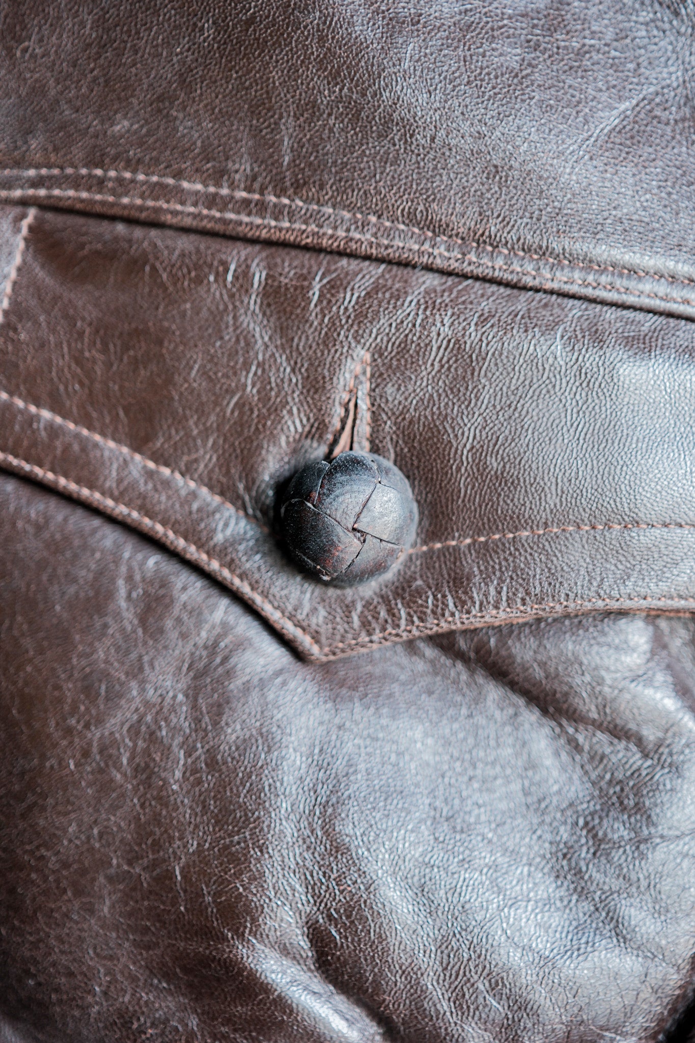 【~30's】French Vintage Hartmann Type Motorcycle Leather Jacket