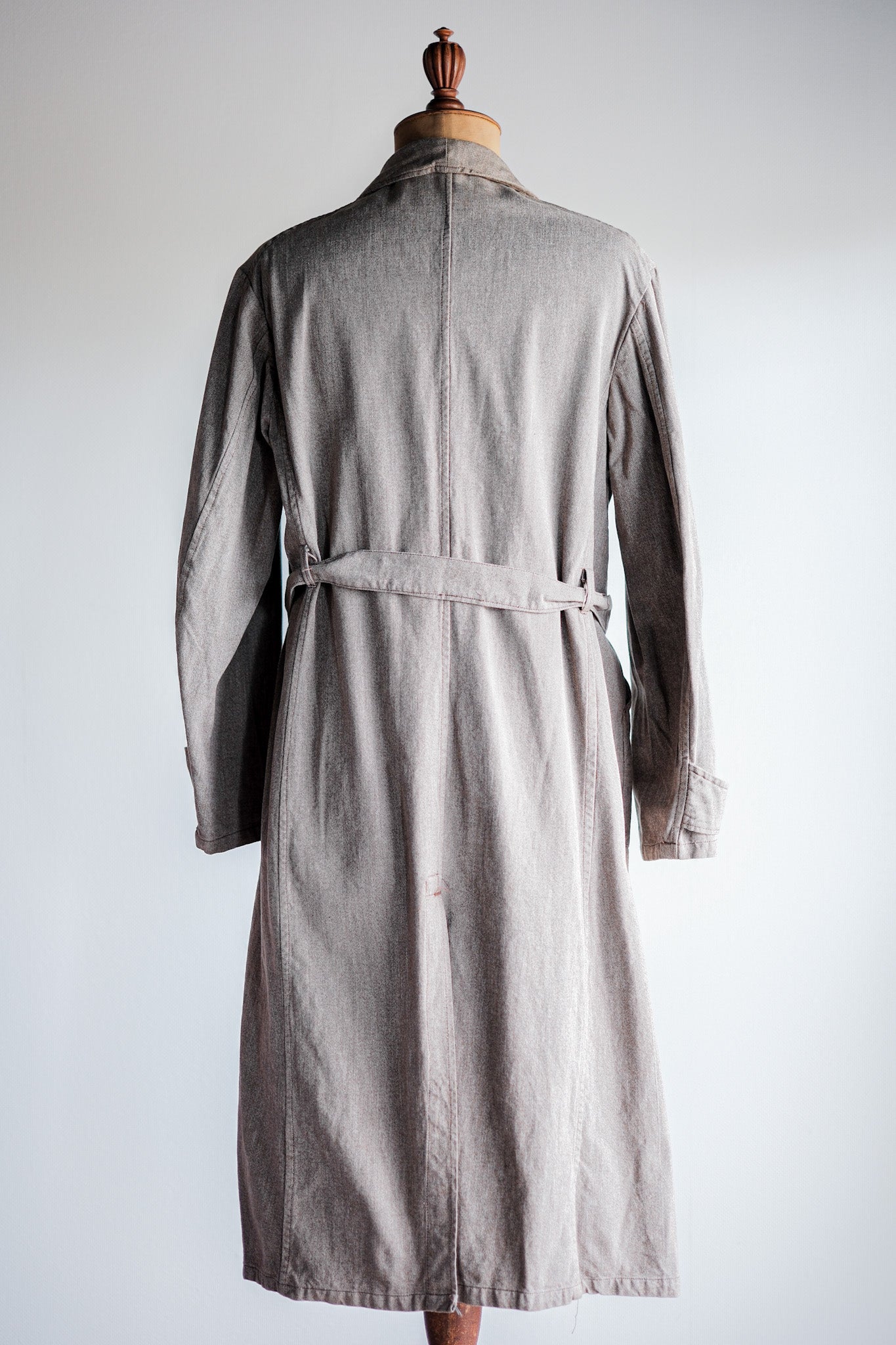 【~40's】French Vintage Brown Chambray Atelier Coat “Dead Stock”