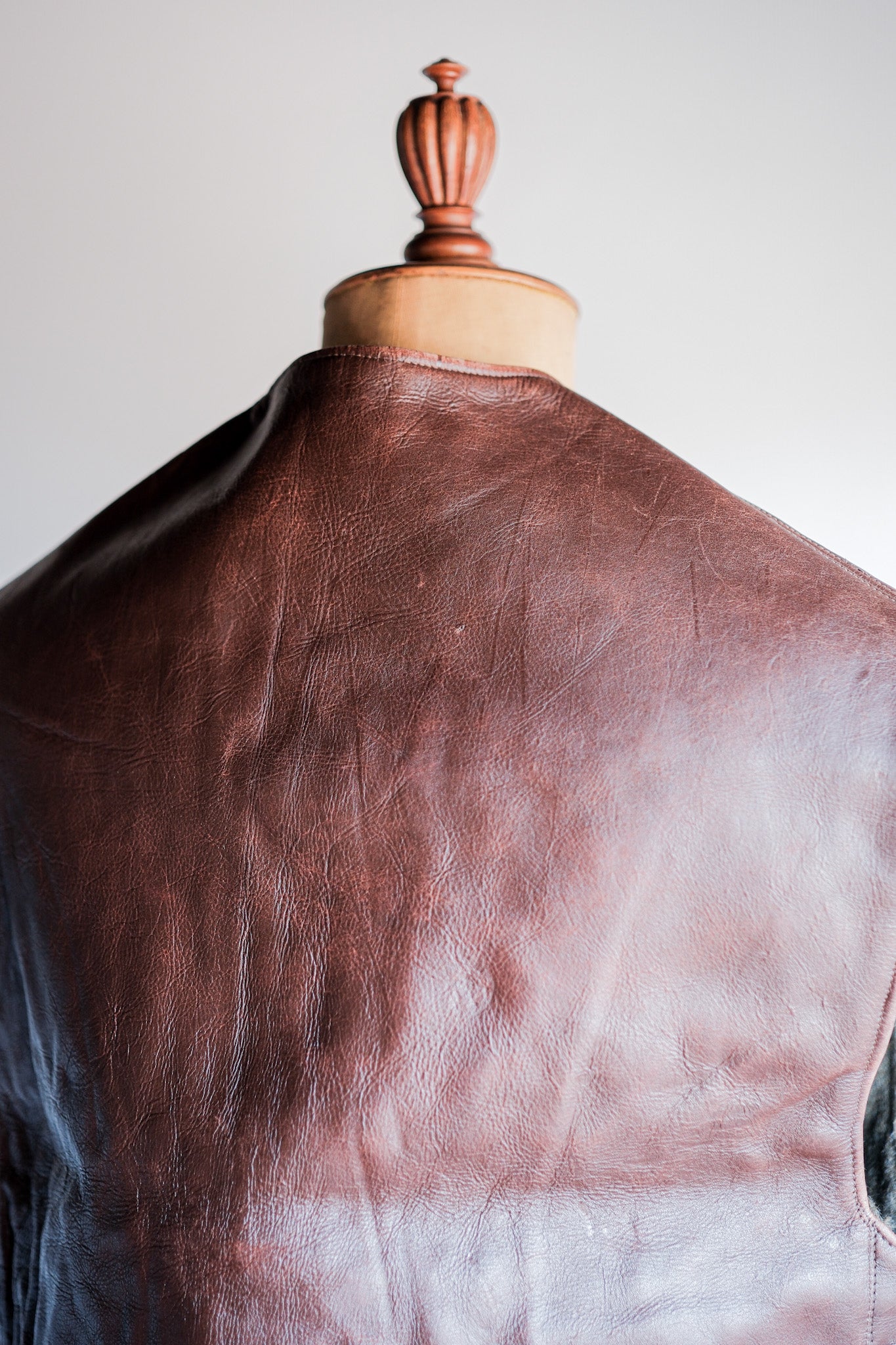 【~50's】Belgium Army Jerkin Leather Vest