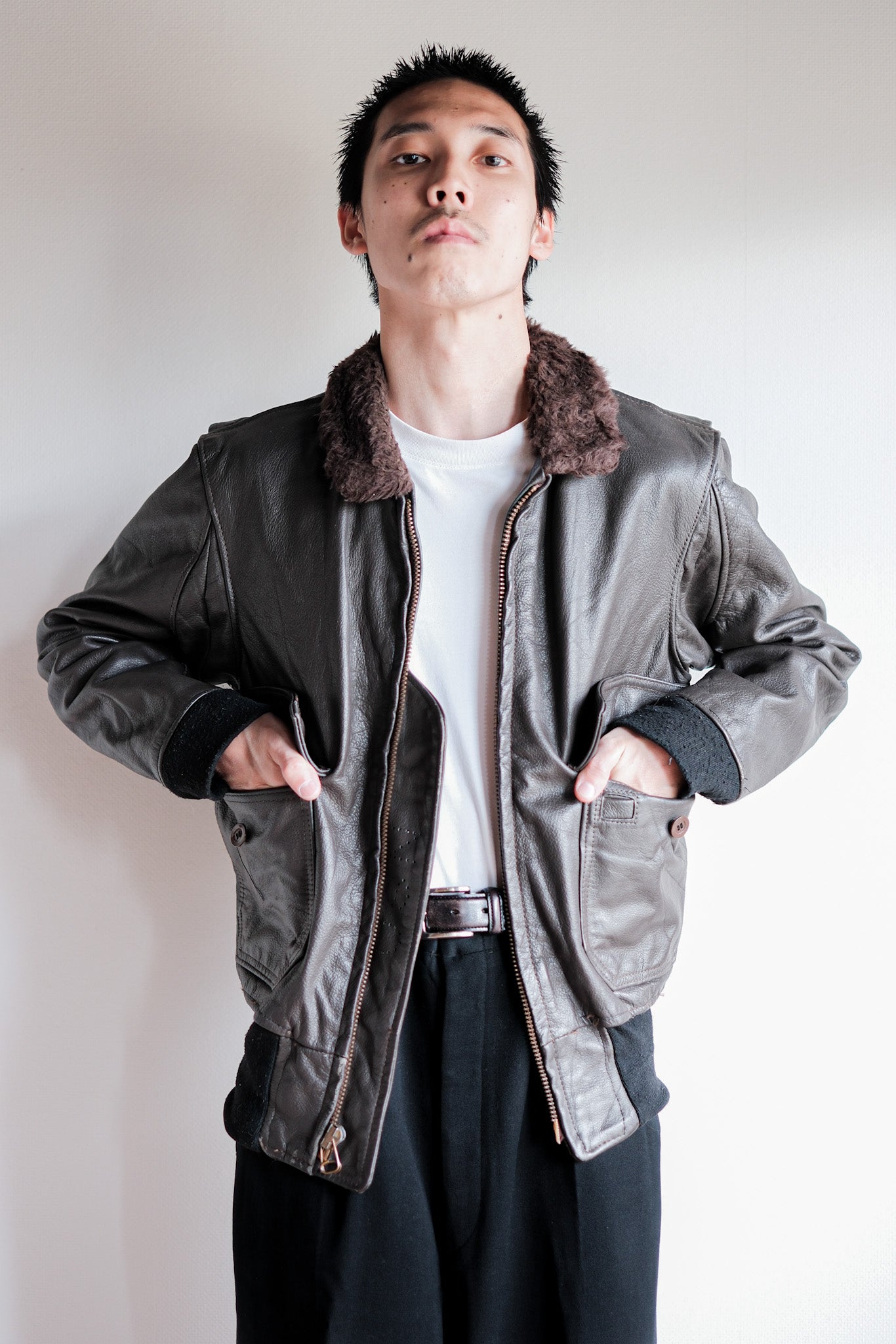 【~60's】U.S.NAVY G-1 Leather Flight Jacket Size.36