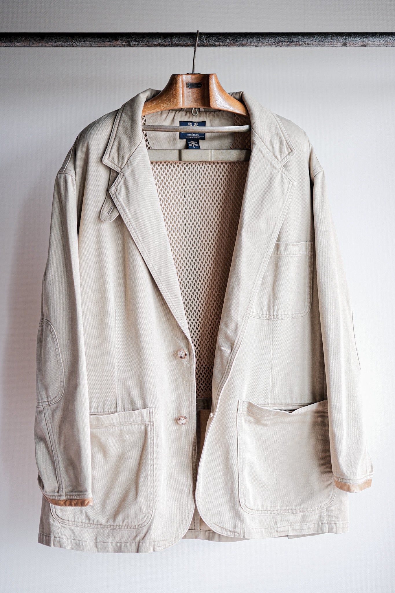 【~90's】Willis&Geiger Cotton Safari Jacket With Chin Strap Size.L