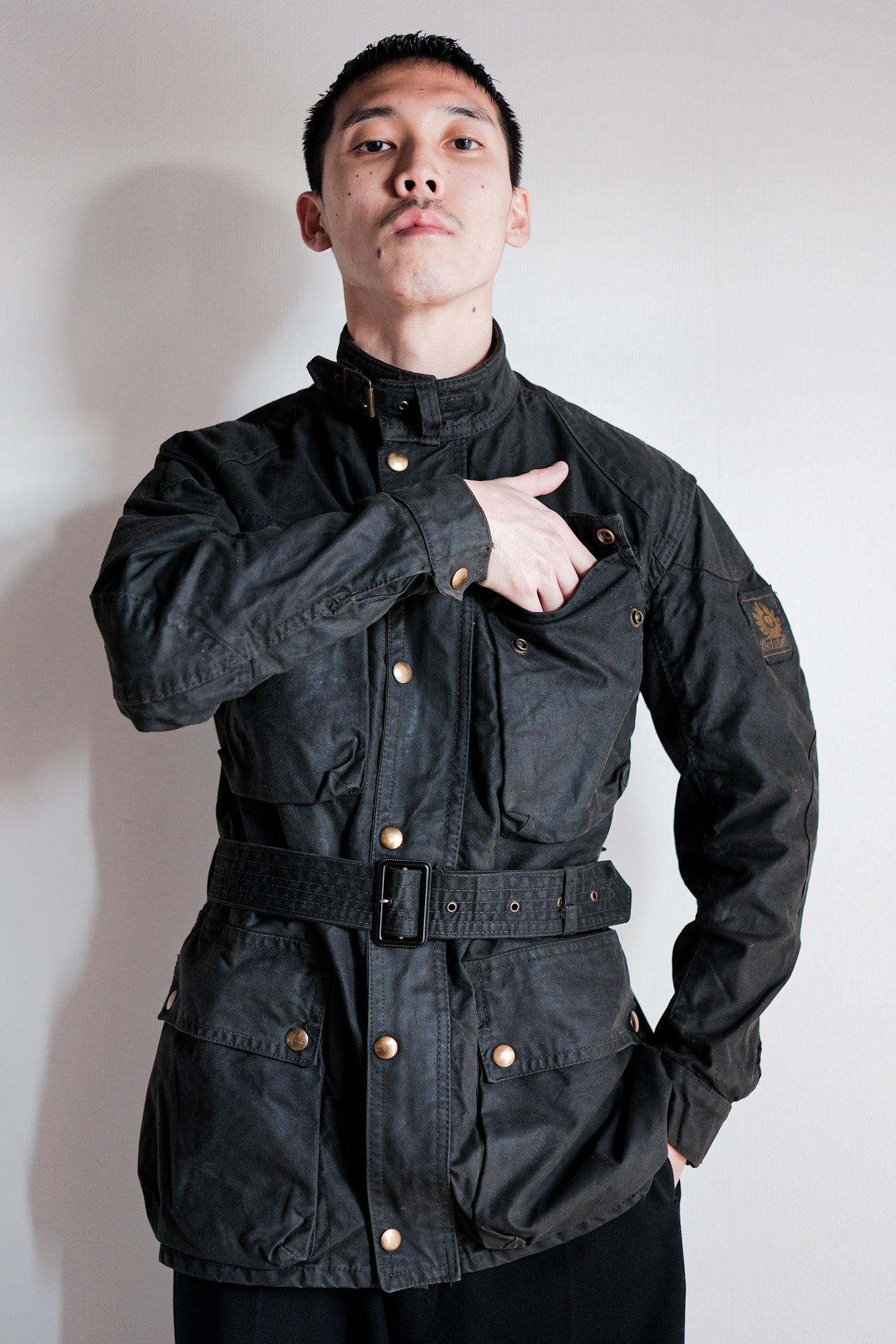 【~60's】Vintage Belstaff Waxed Jacket Size.34 "TRIALMASTER"