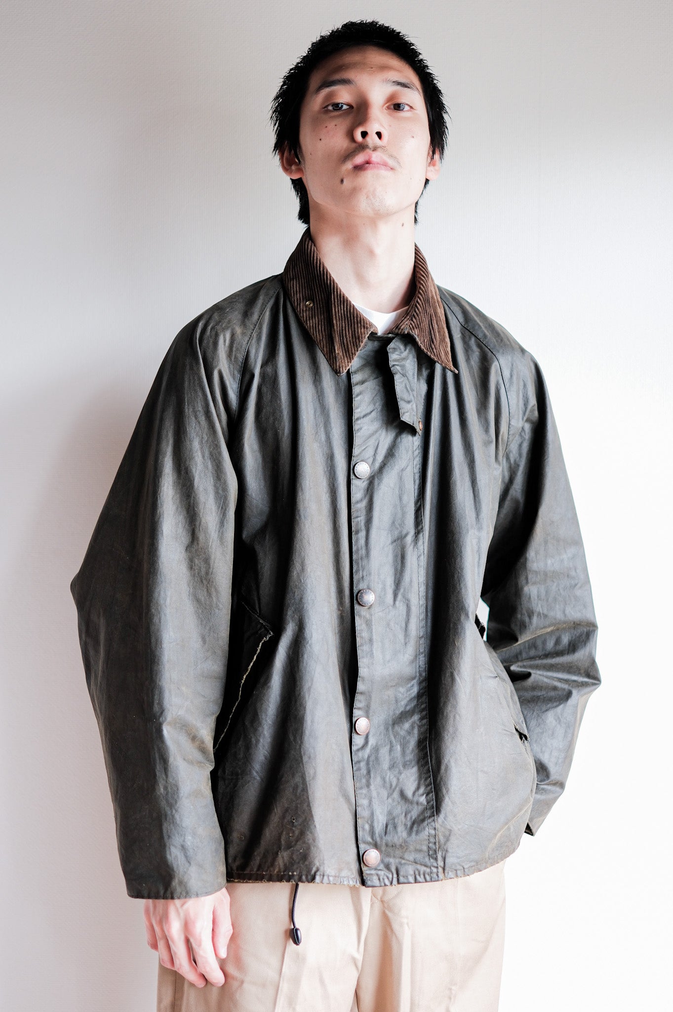 【~00's】Vintage Barbour "BEAULIEU JACKET" 3 Crest Size.42