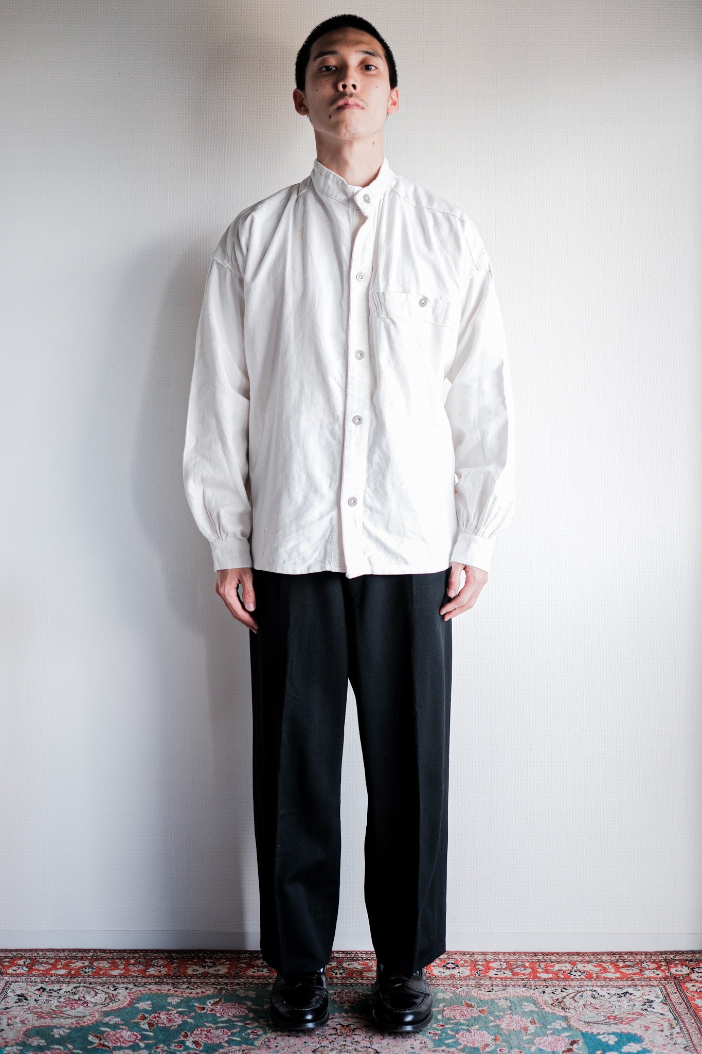 30's French Army Cotton Twill Bourgeron Jacket