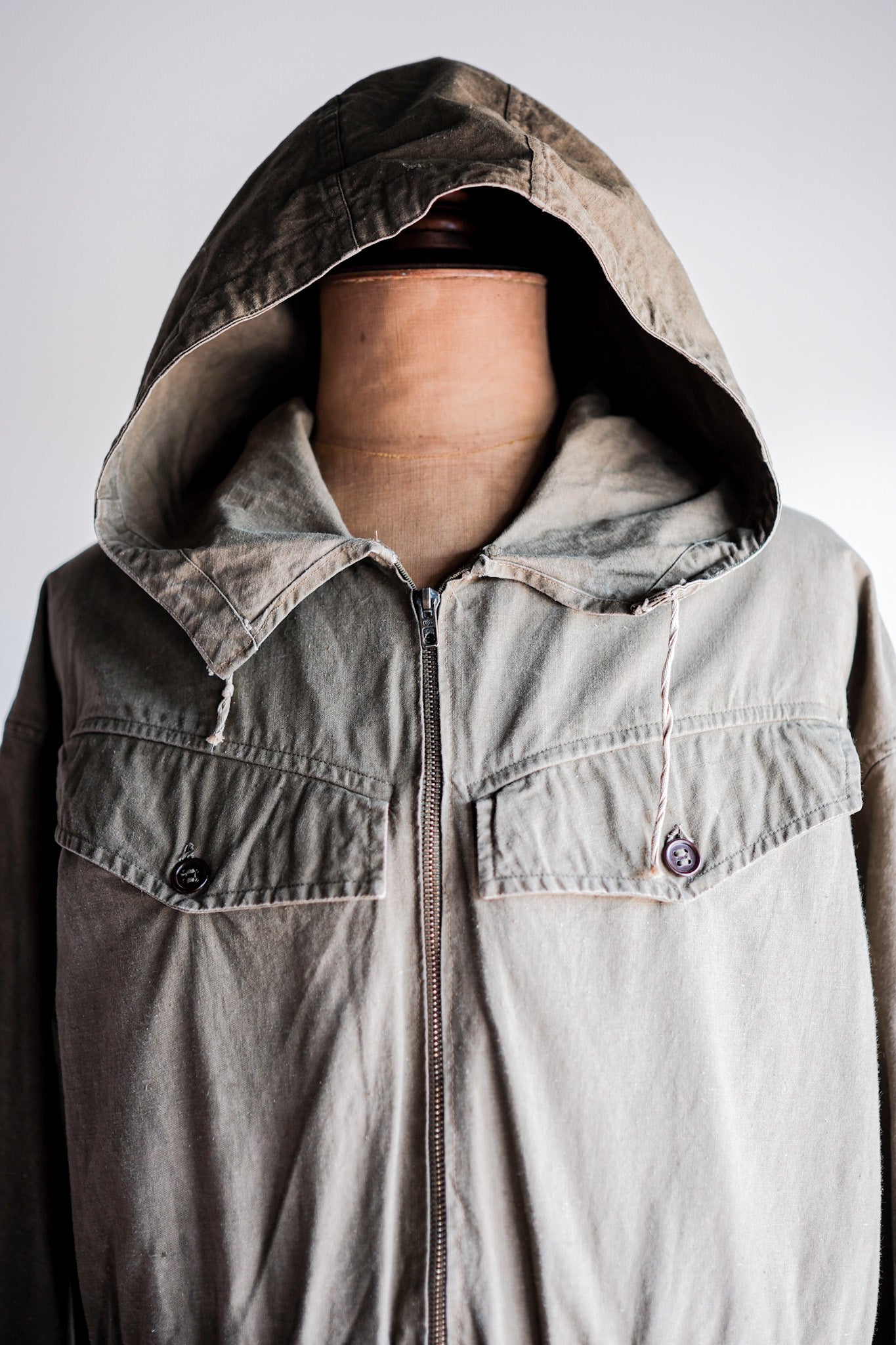 【~60's】French Army Alpine Mountain Smock Parka Size.22 "Modified"