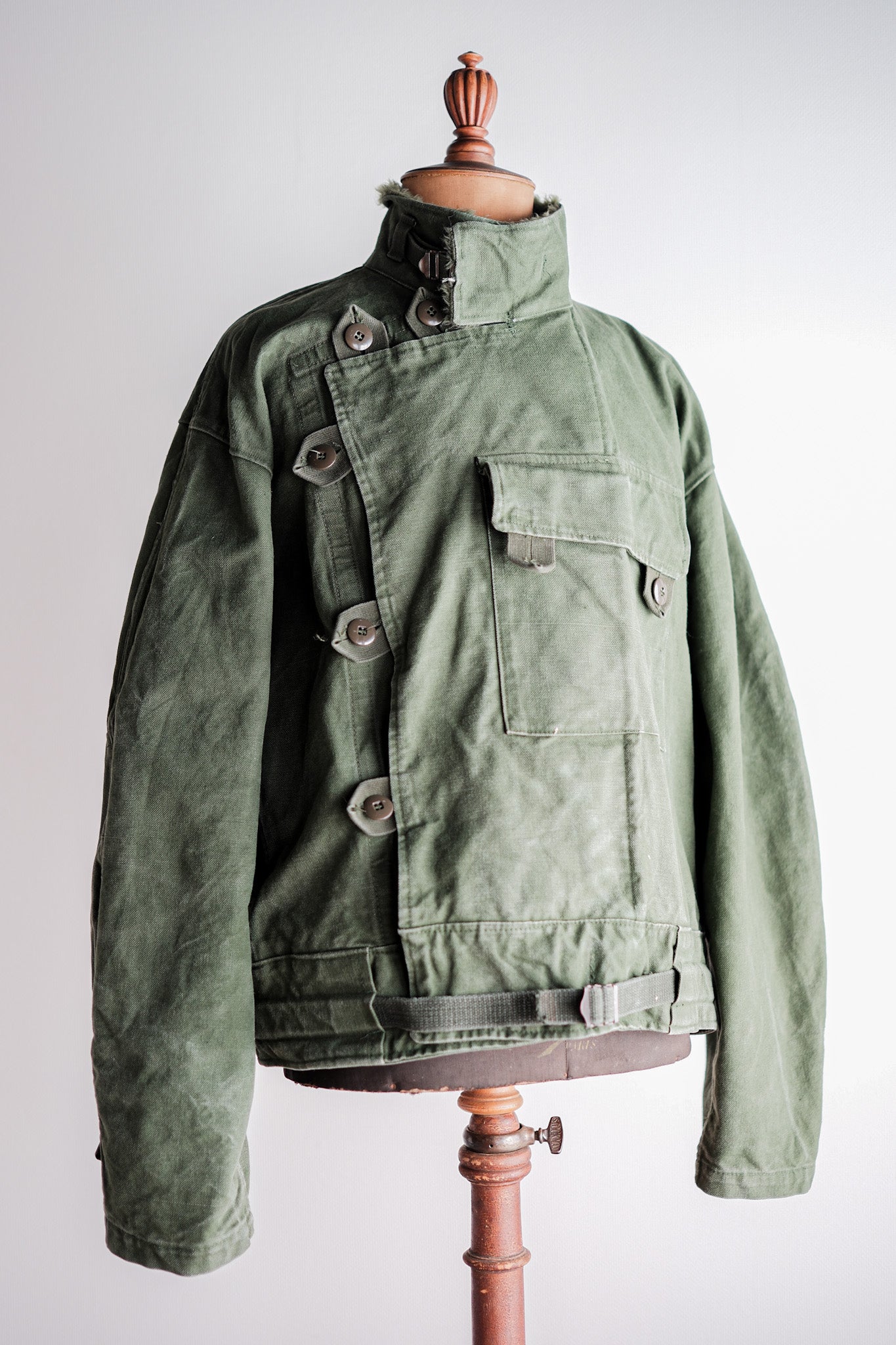 【~60's】Swedish Army Dispatch Rider Motorcycle Jacket Size.C56