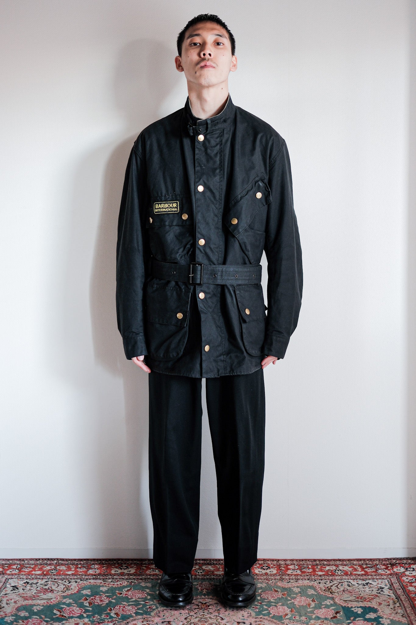 【~90's】Vintage Barbour "INTERNATIONAL SUIT" 3 Crest Size.44