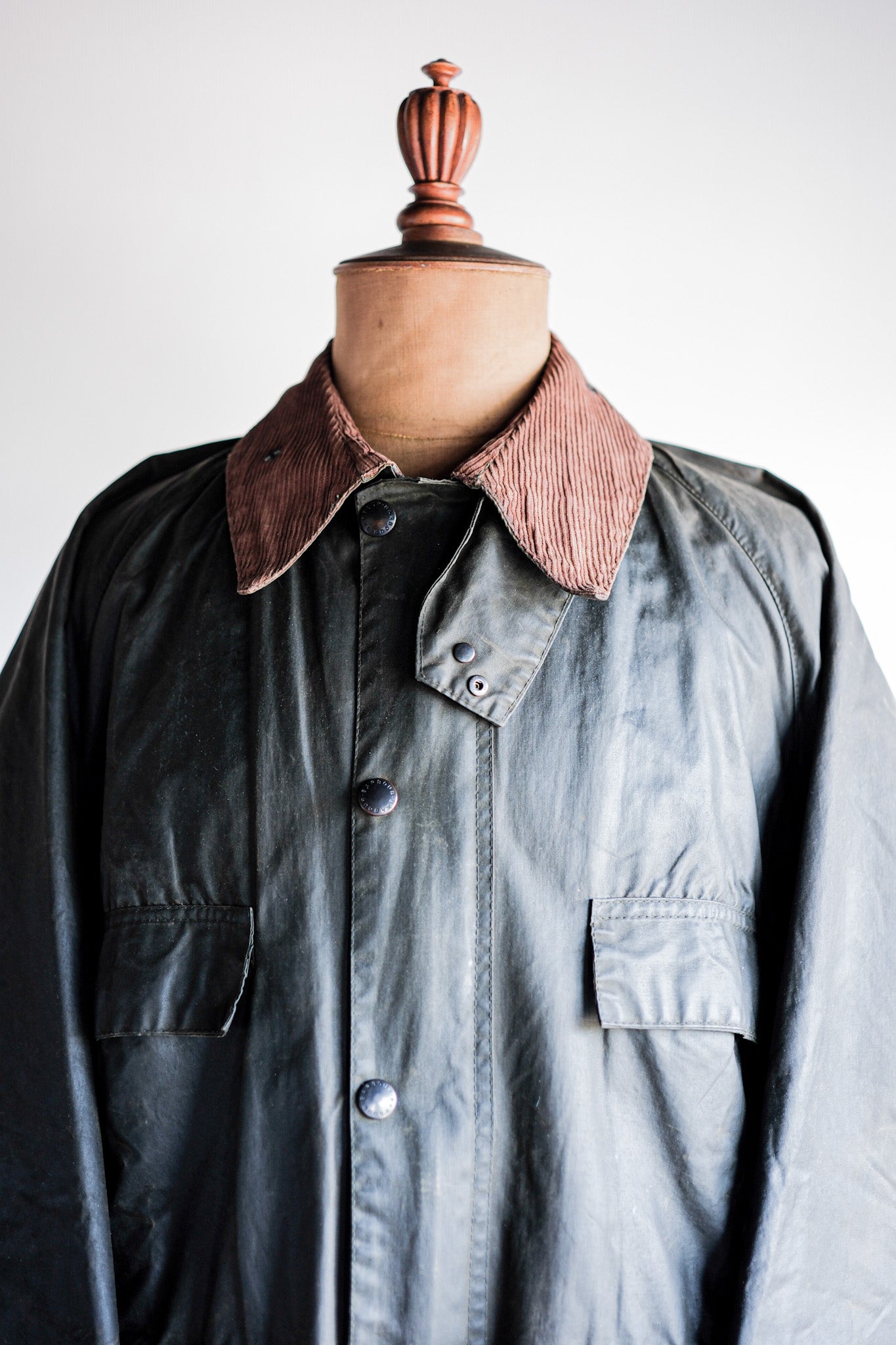 【~80's】Vintage Barbour "BEDALE" 2 Crest Size.42