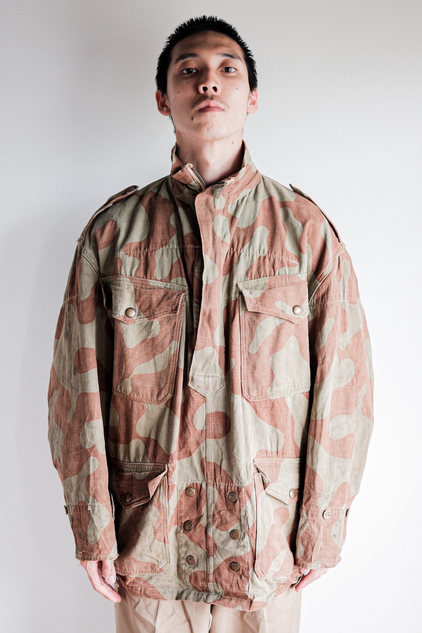 【~50's】Belgium Army Bataillon de Corée Camouflage Denison Smock