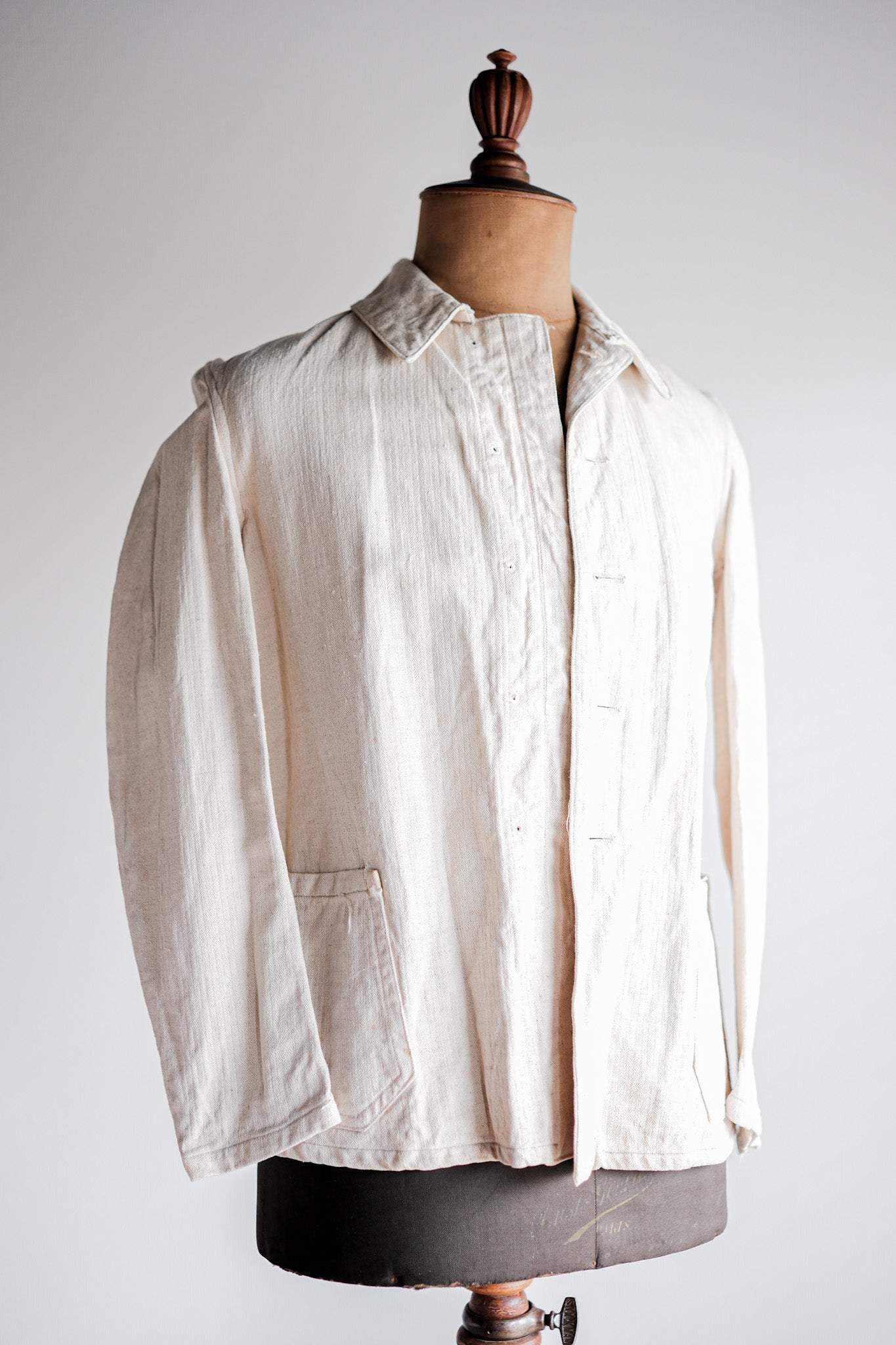 【~40's】German Air Force Drillich HBT Linen Jacket "Luftwaffe"