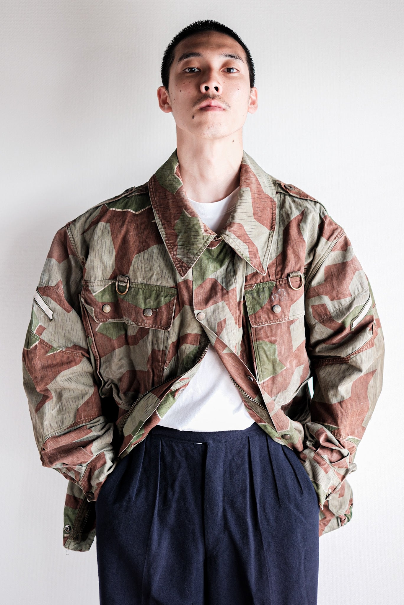 【~50's】German Army Splinter Camouflage Paratrooper Jacket