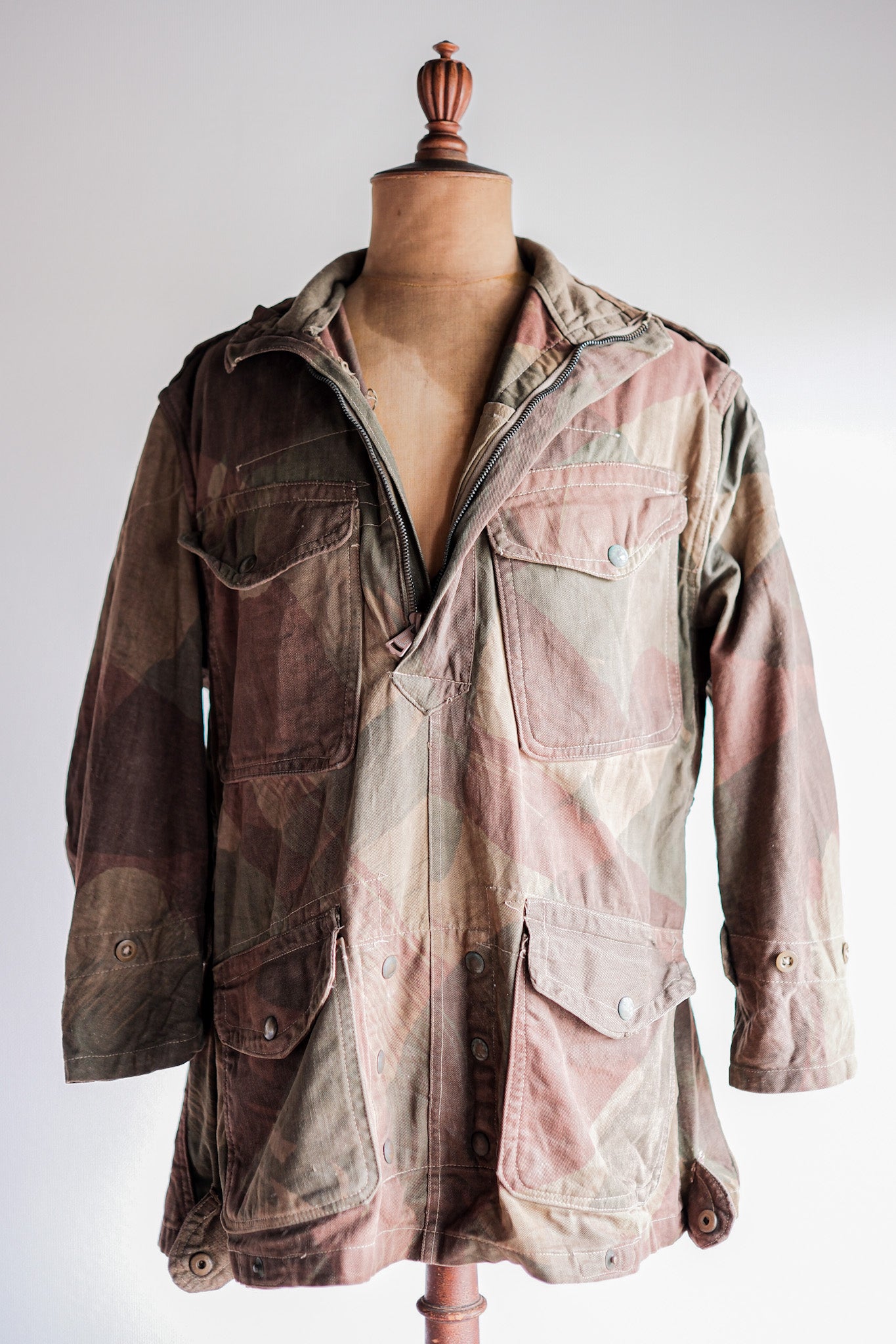 【~40's】WWⅡ British Army Airborne Troops Brushstroke Camouflage Denison Smock "SAS"